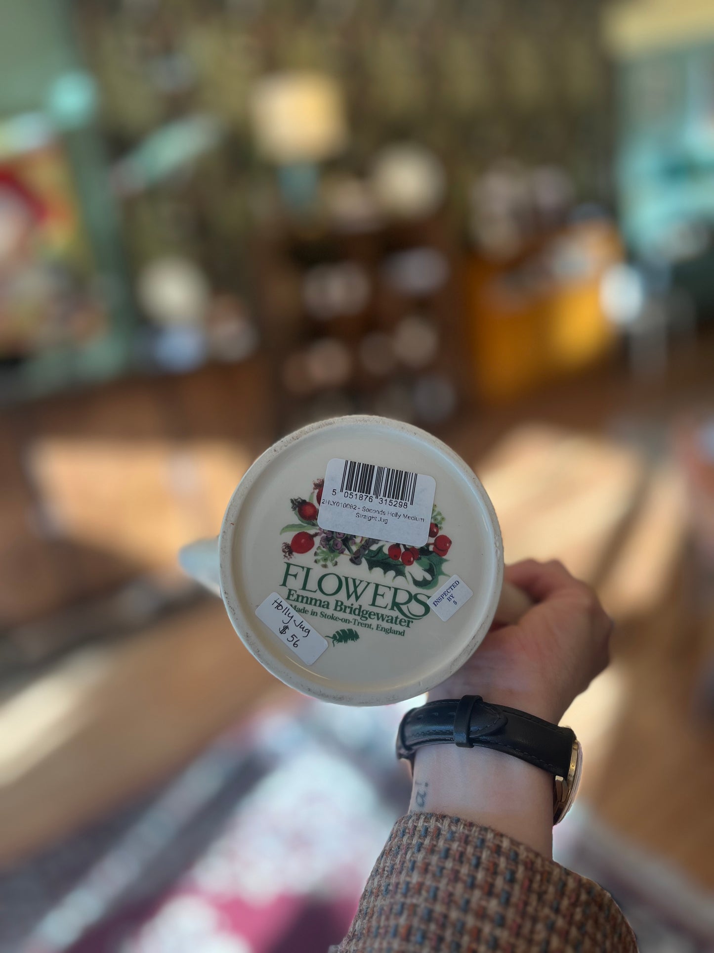 Emma Bridgewater ‘seconds’ Holly Medium Straight Jug