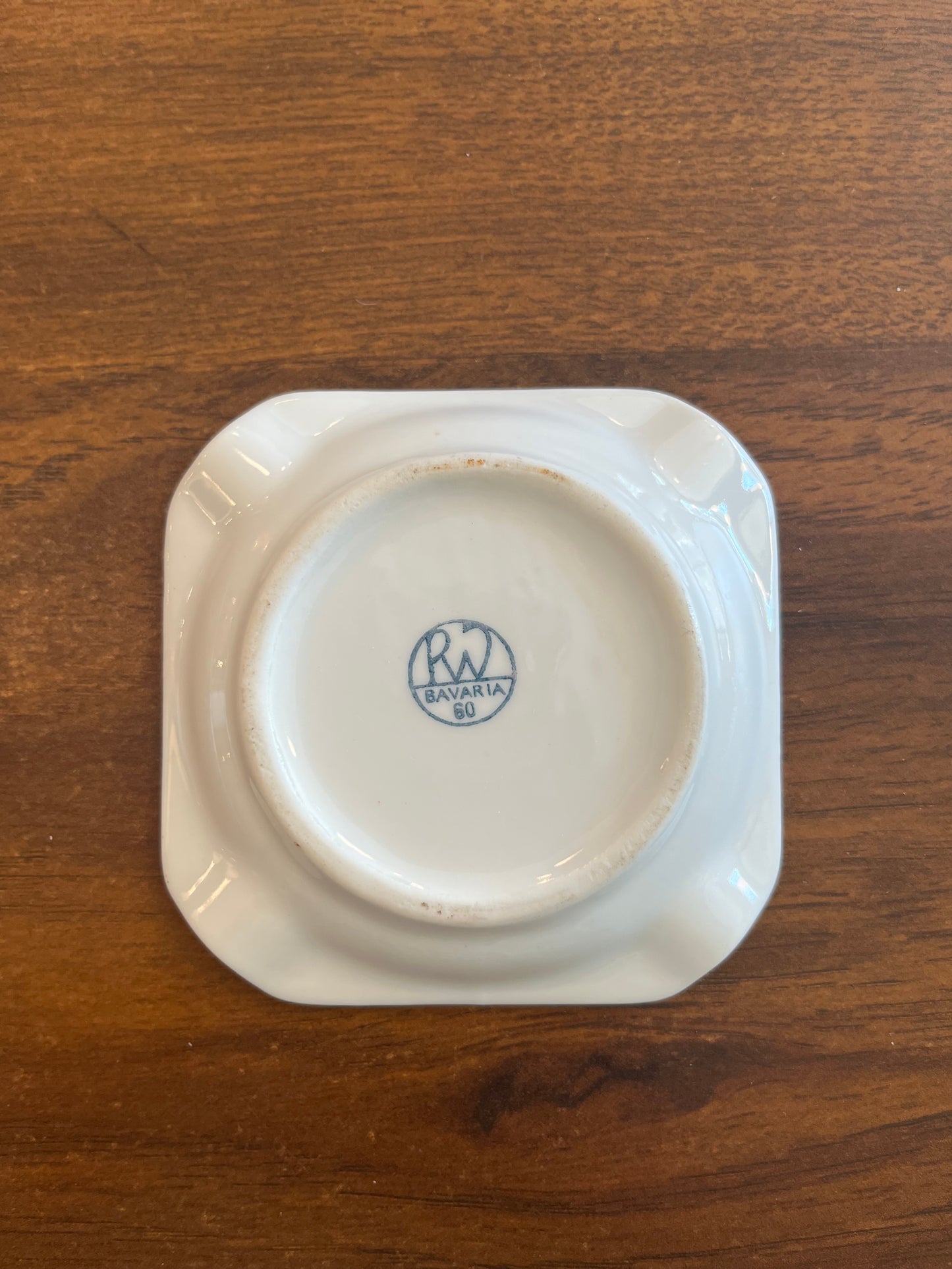 Mini green and gold ashtray