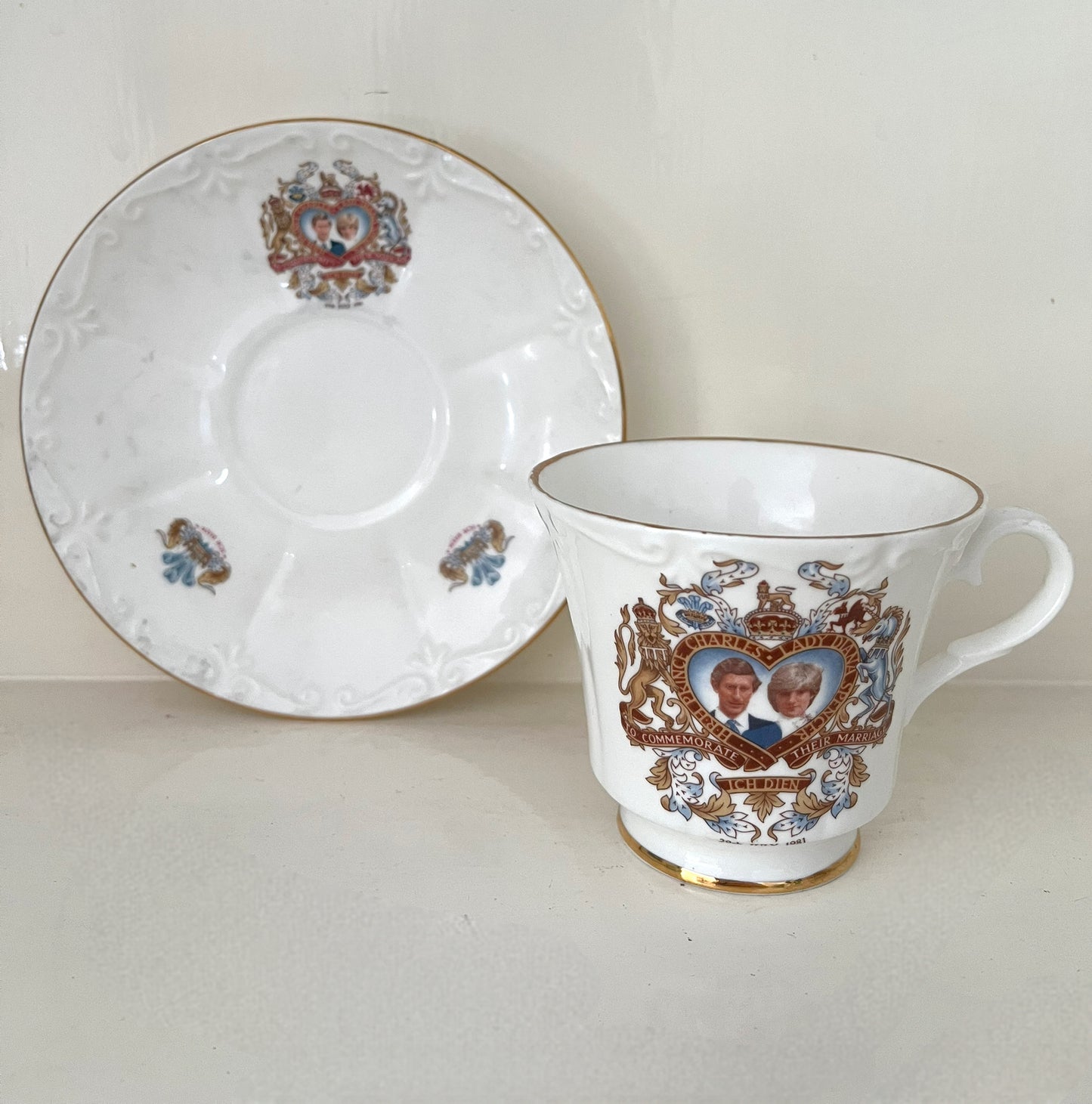 Vintage Charles & Diana Tea Cup and Saucer