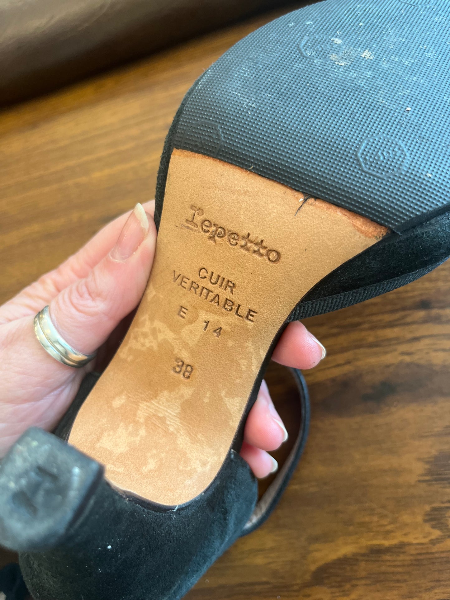 Repetto black heels, 38