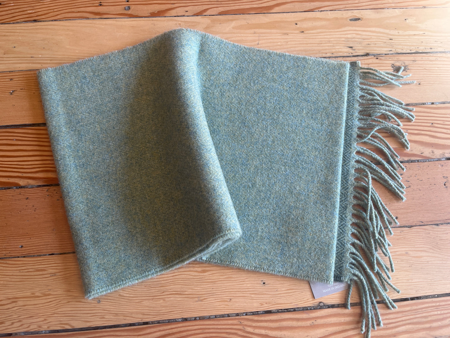 Foxford wool scarf - green