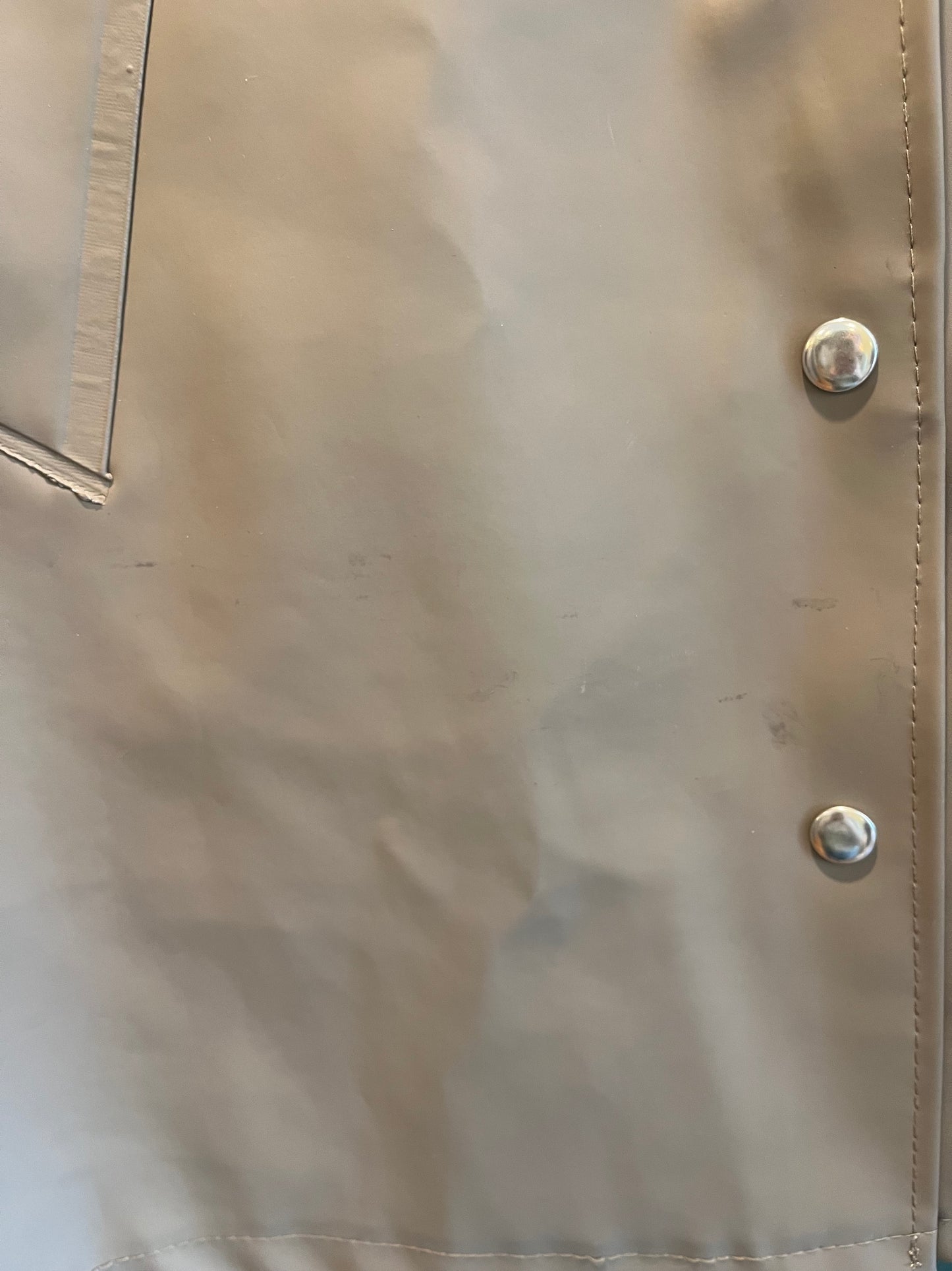 Non vintage Stutterheim beige rain jacket, xs