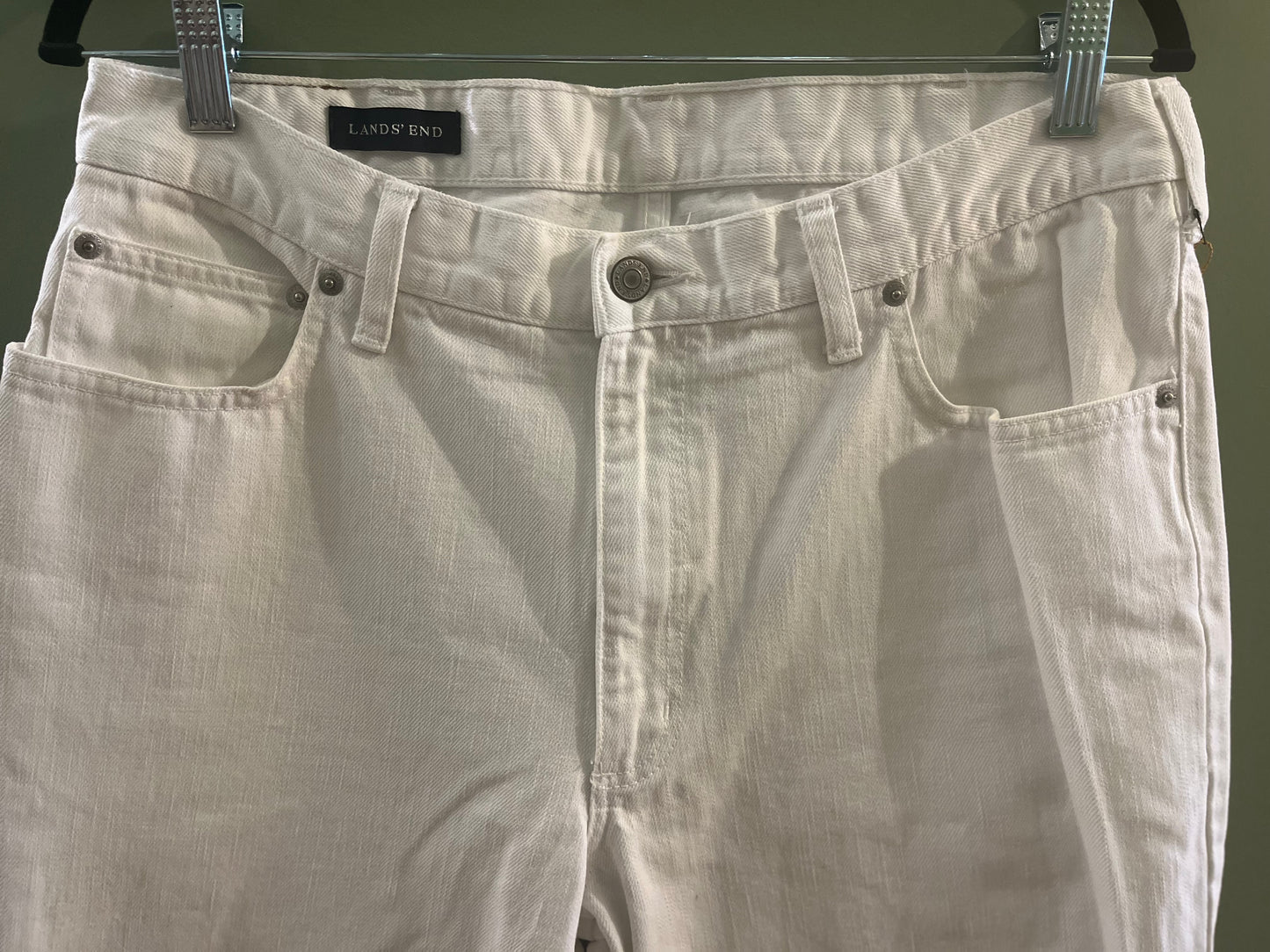 White Land’s End Jeans, 34/large