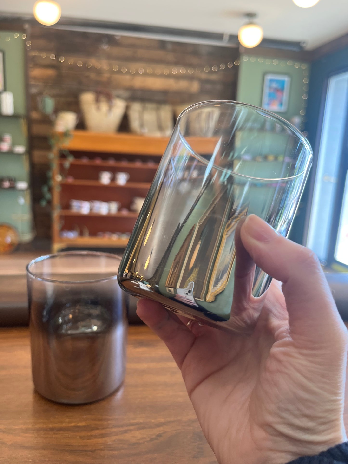 Vintage silver ombré tumbler