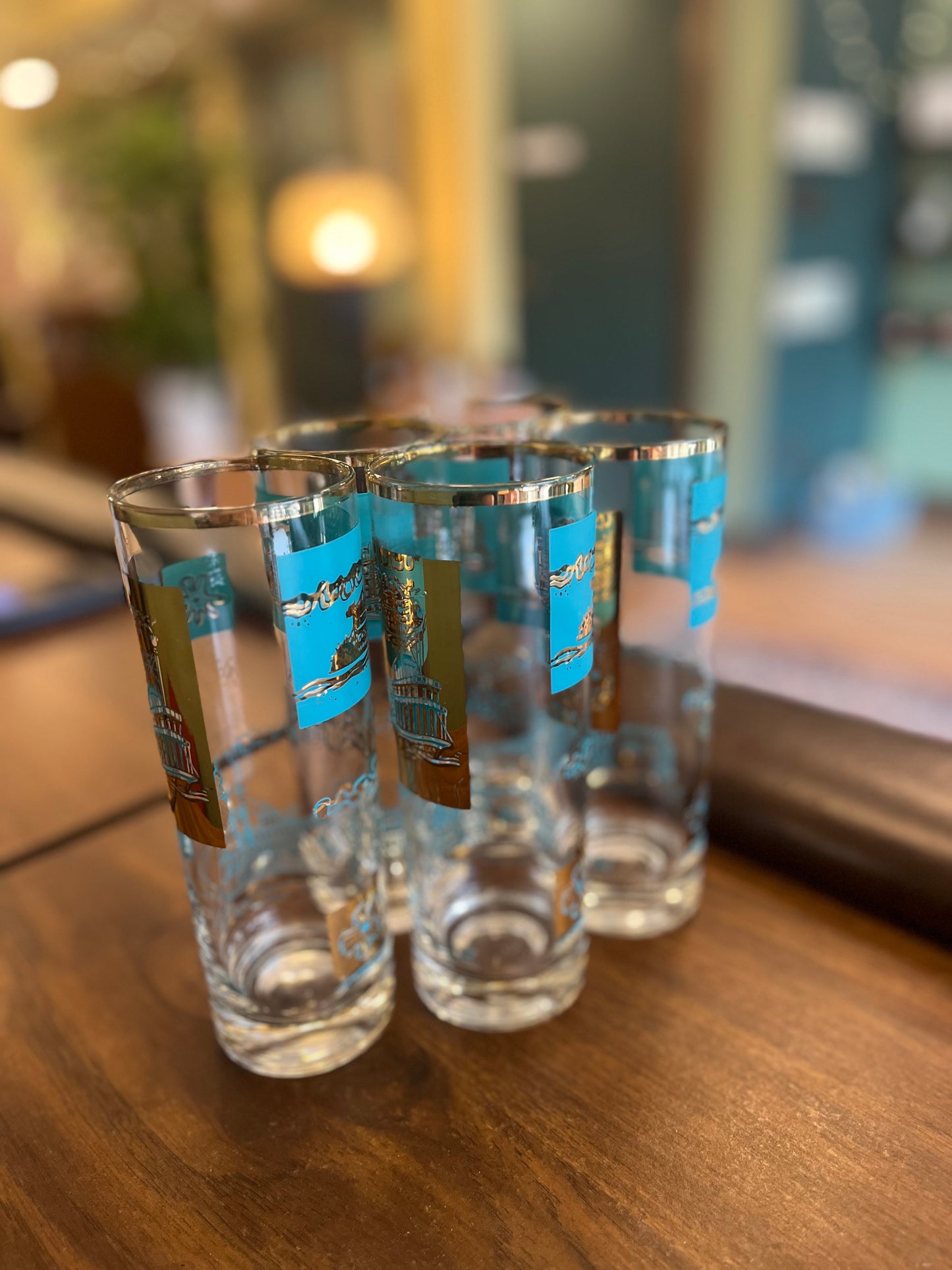 Vintage Catamaran Highball/Collins Glasses