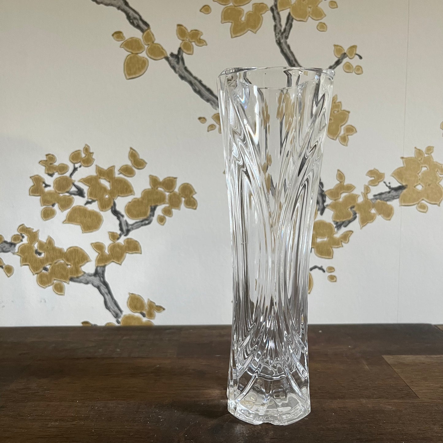 Vintage Cut Crystal Bud Vase