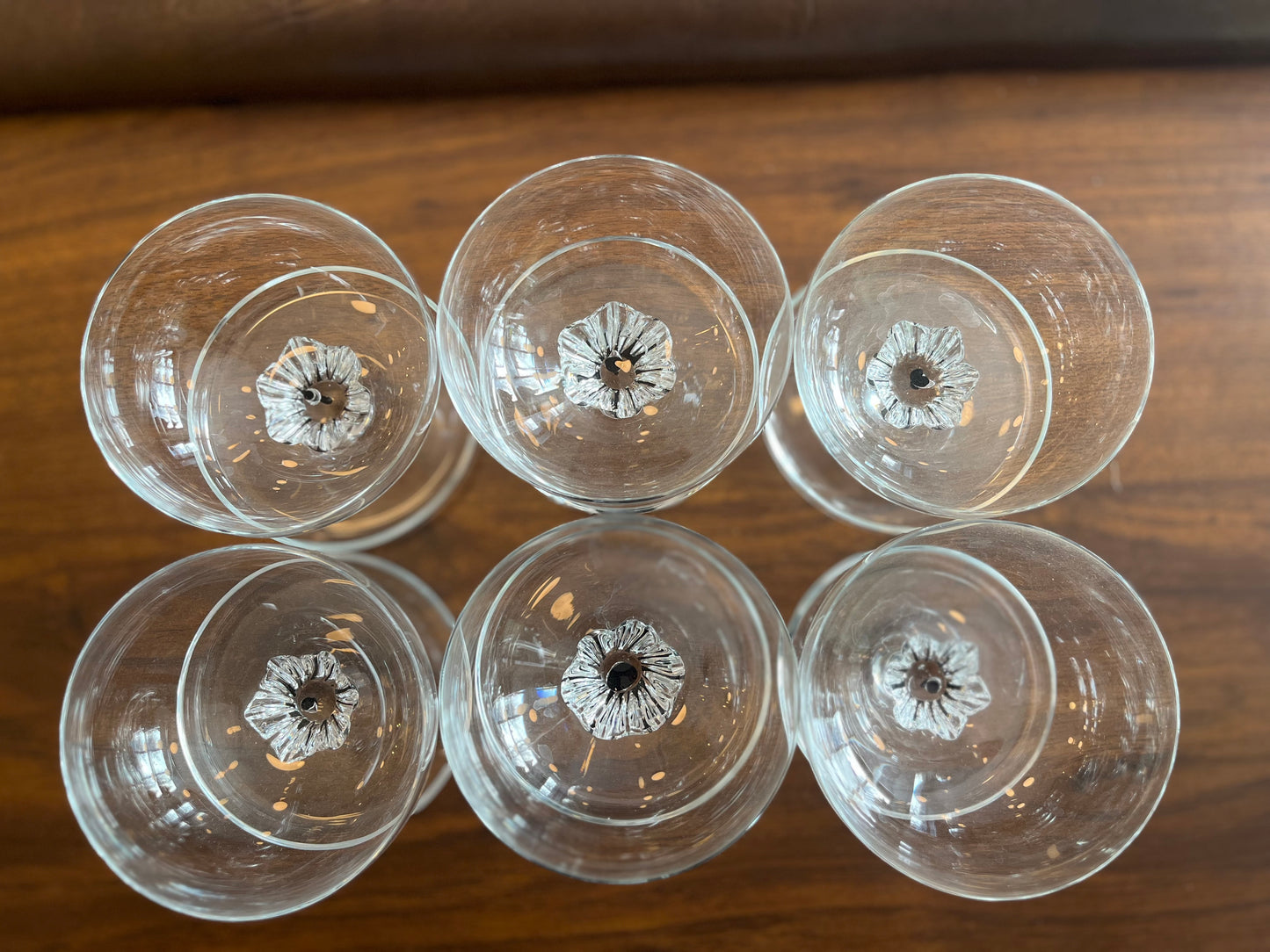 Vintage Belfor Champagne Coupe w Saucer Glasses