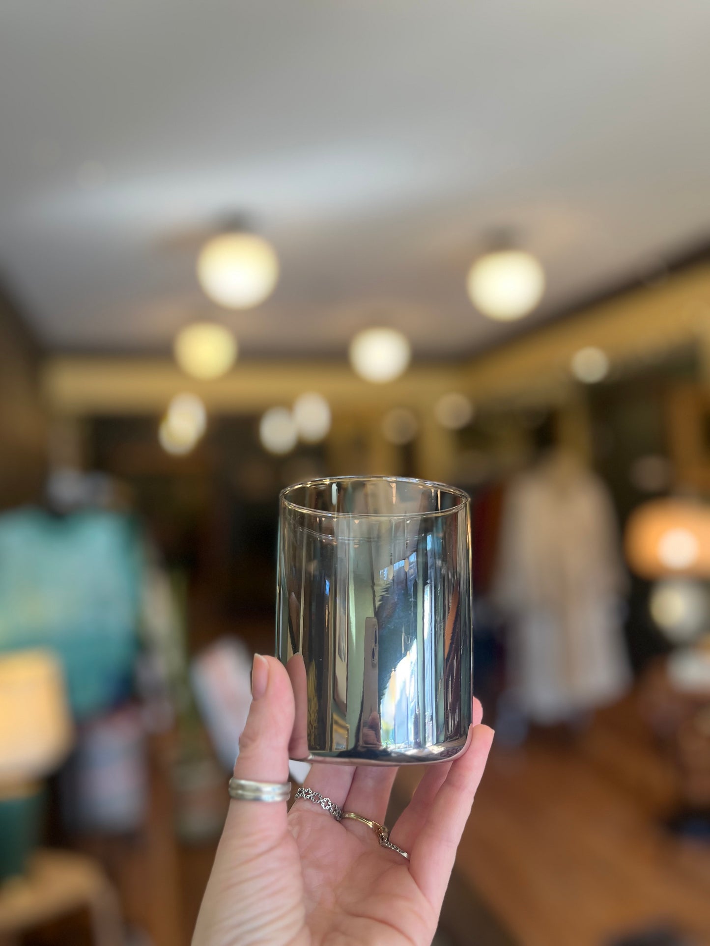Vintage silver ombré tumbler