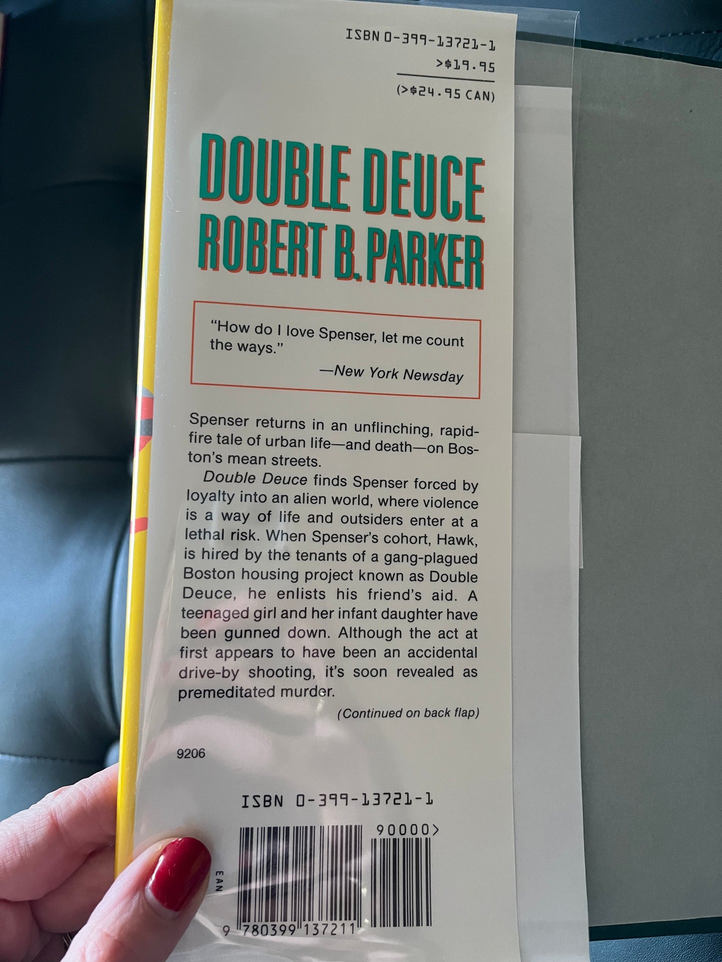 Robert B. Parker “Double Deuce” First Edition Hardcover Book