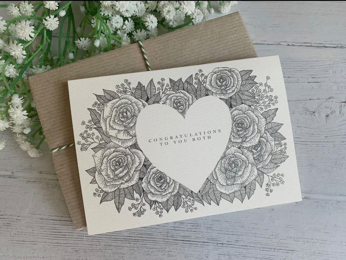 SALE - Congratulations Blank Greeting Card, Becky Amelia