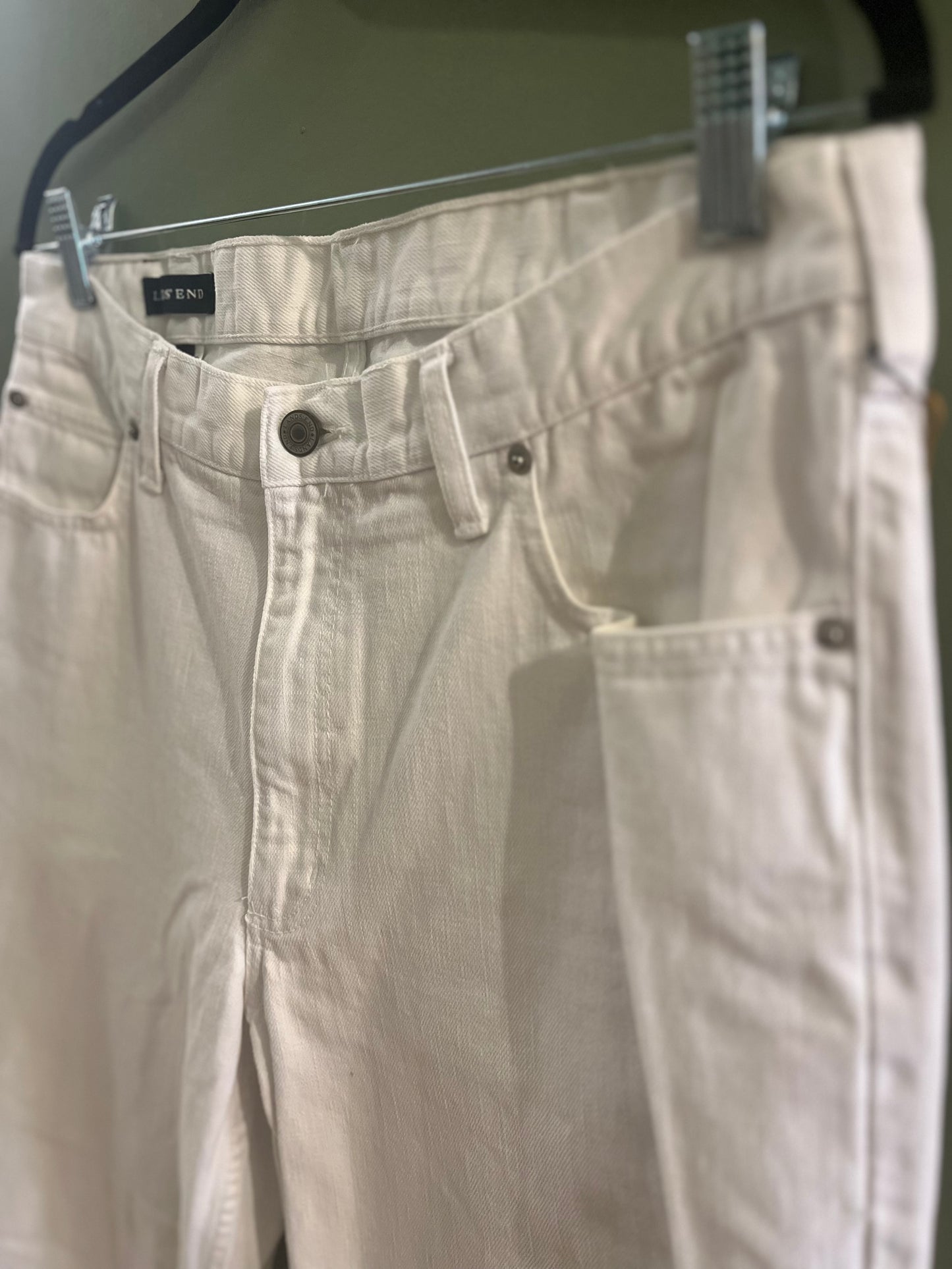 White Land’s End Jeans, 34/large