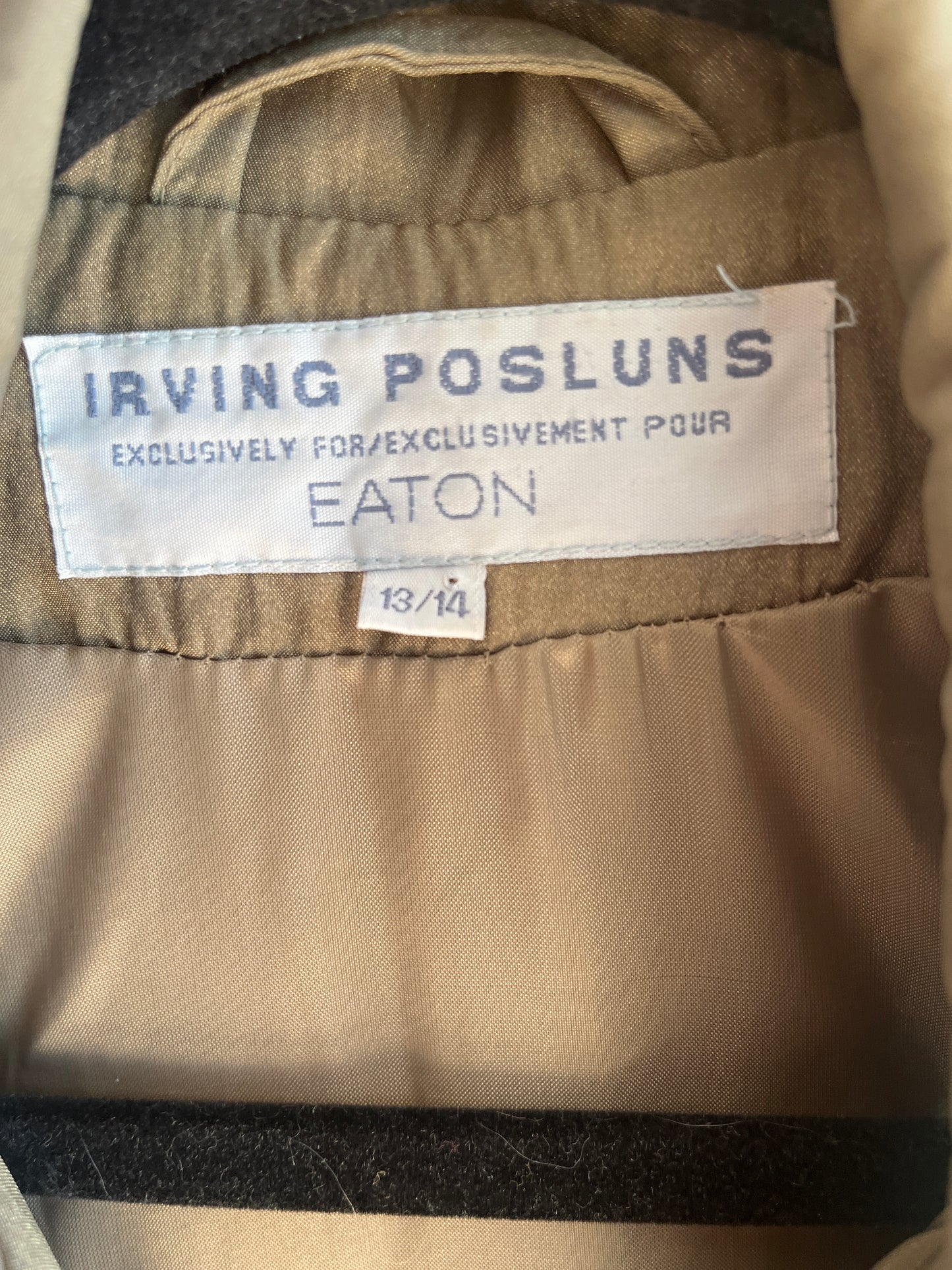 Vintage Irving posluns for Eaton’s trench, large