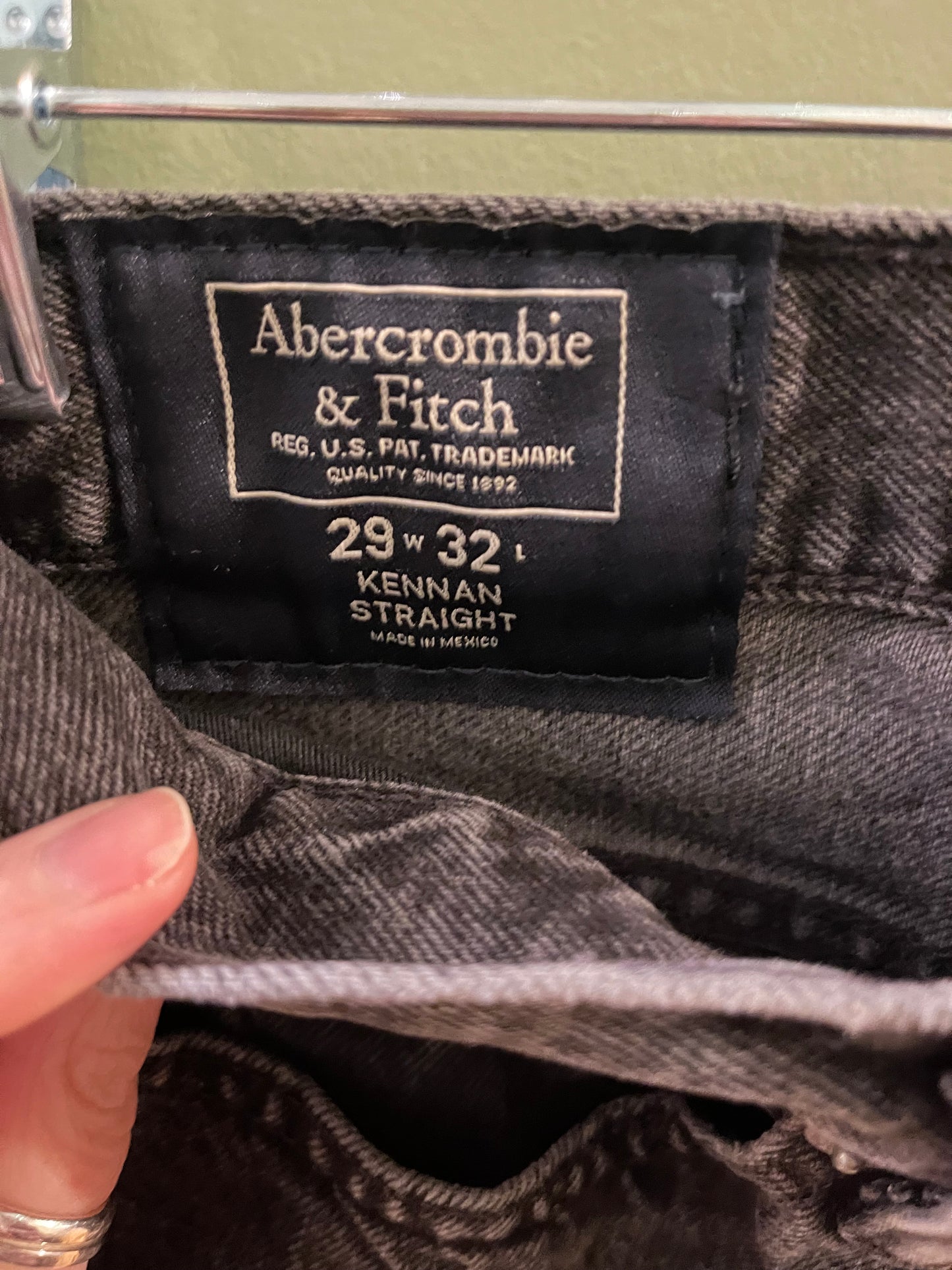 Abercrombie and Fitch black jeans, 29/Small/Medium