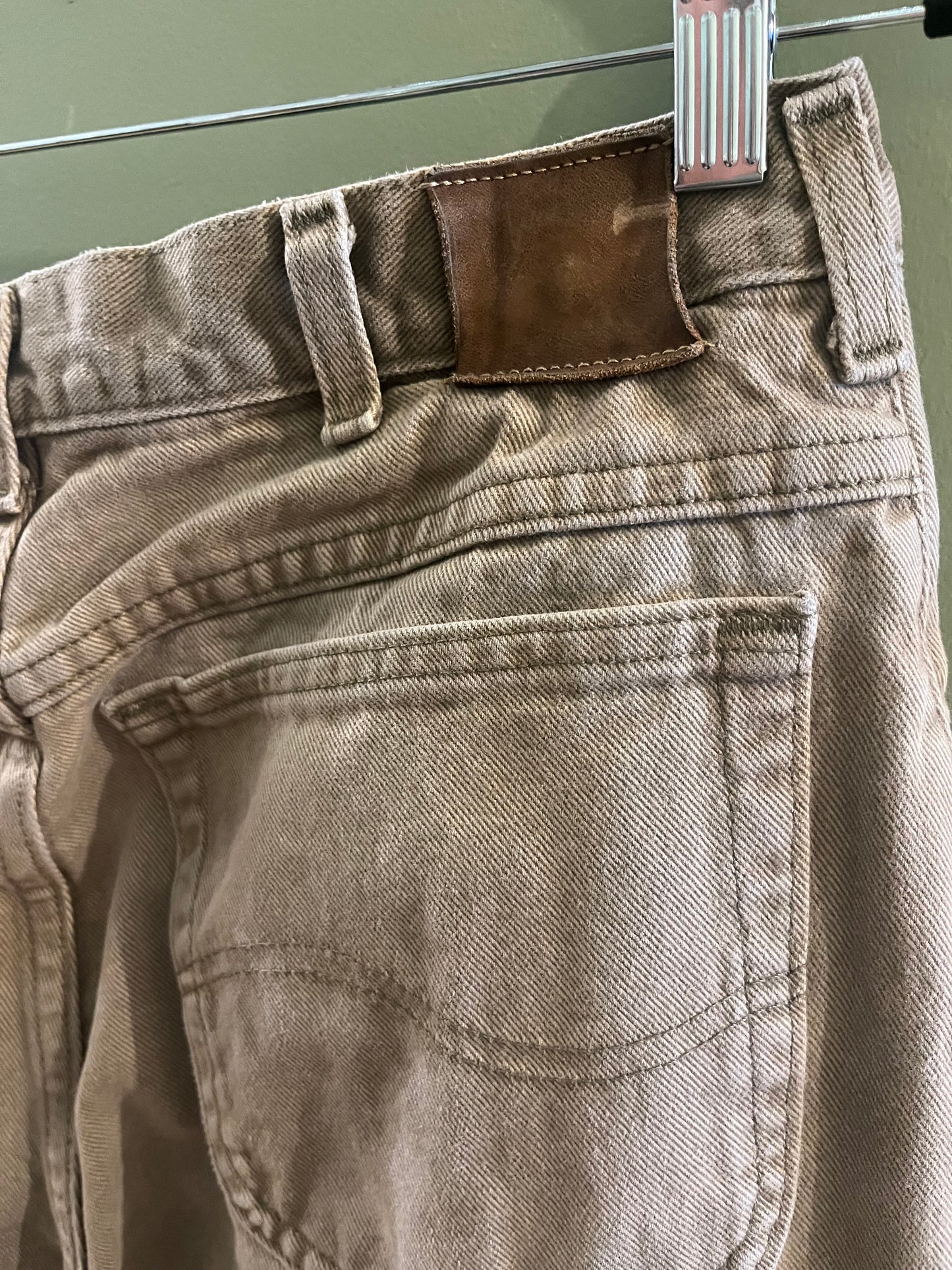 Vintage Lee Olive green jeans, 32/M-L