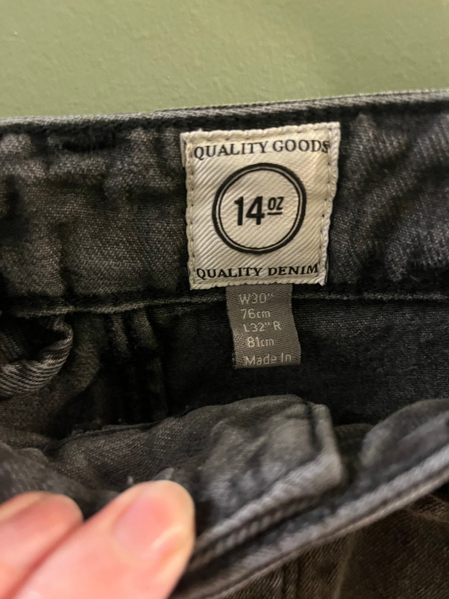 Remo black jeans, 30/S-M