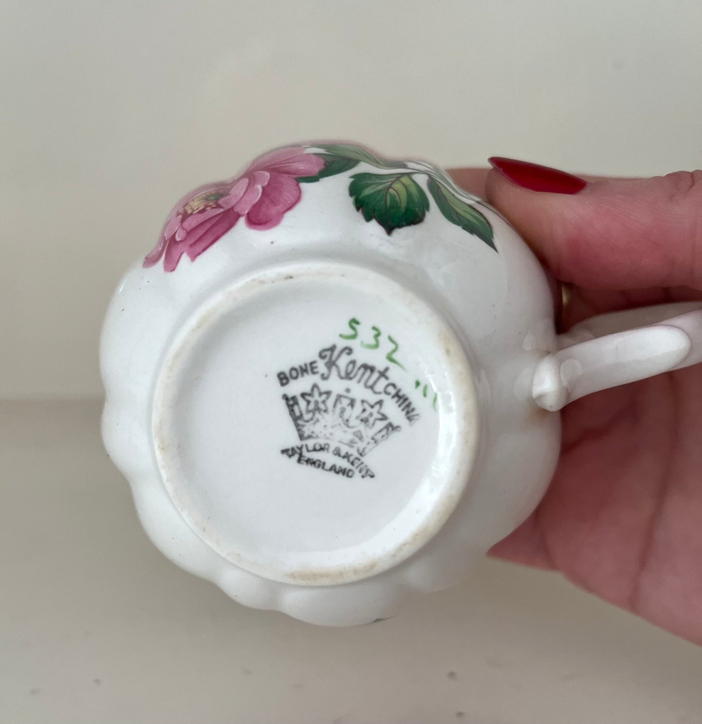 Vintage Kent Bone China Teacup and Saucer