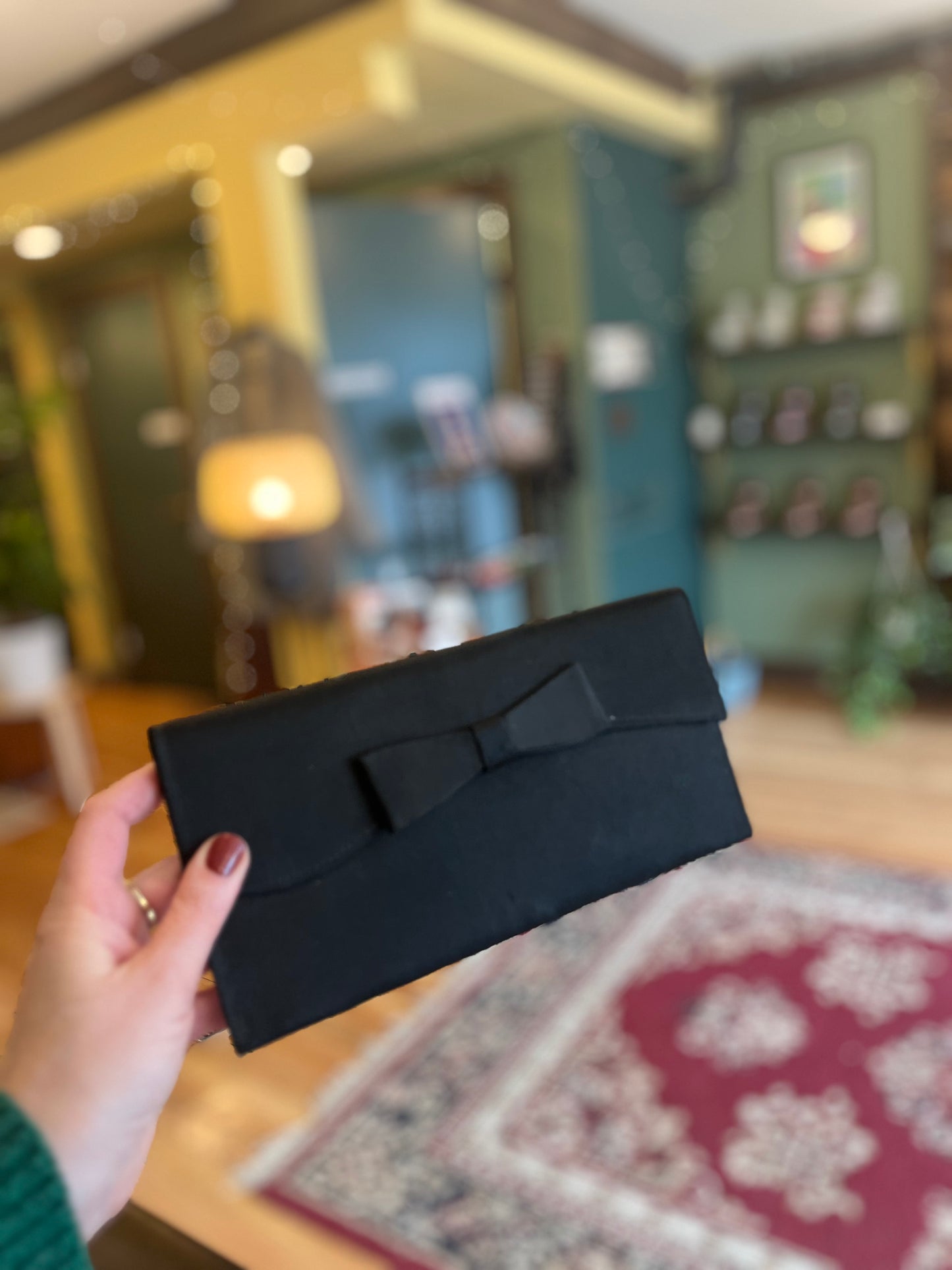 Vintage 1960’s Black Tie Clutch