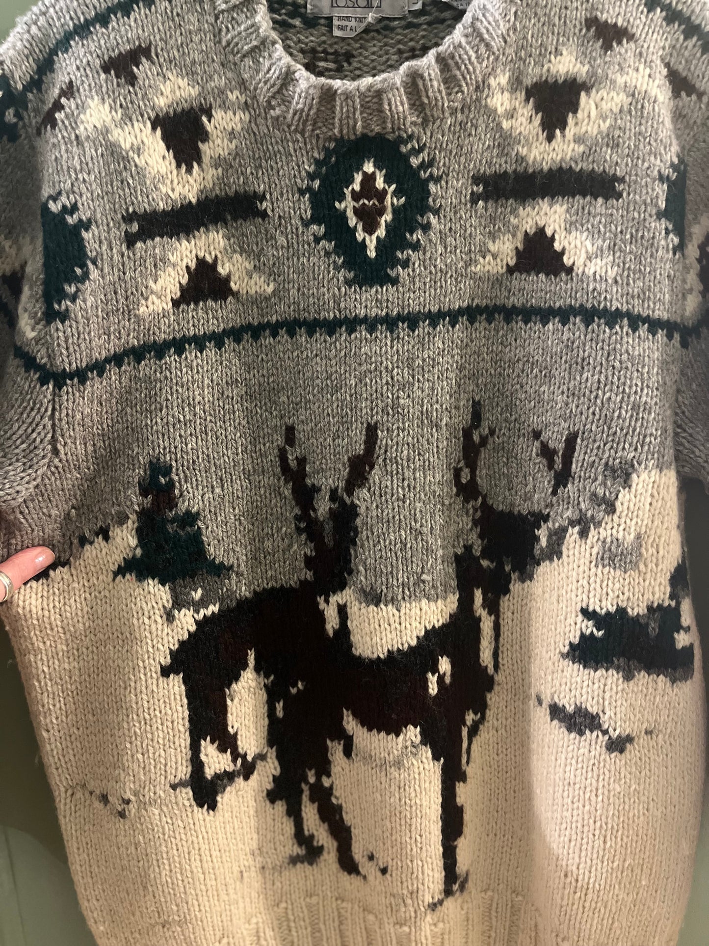 Vintage Wool Tosani Knit Sweater, Large