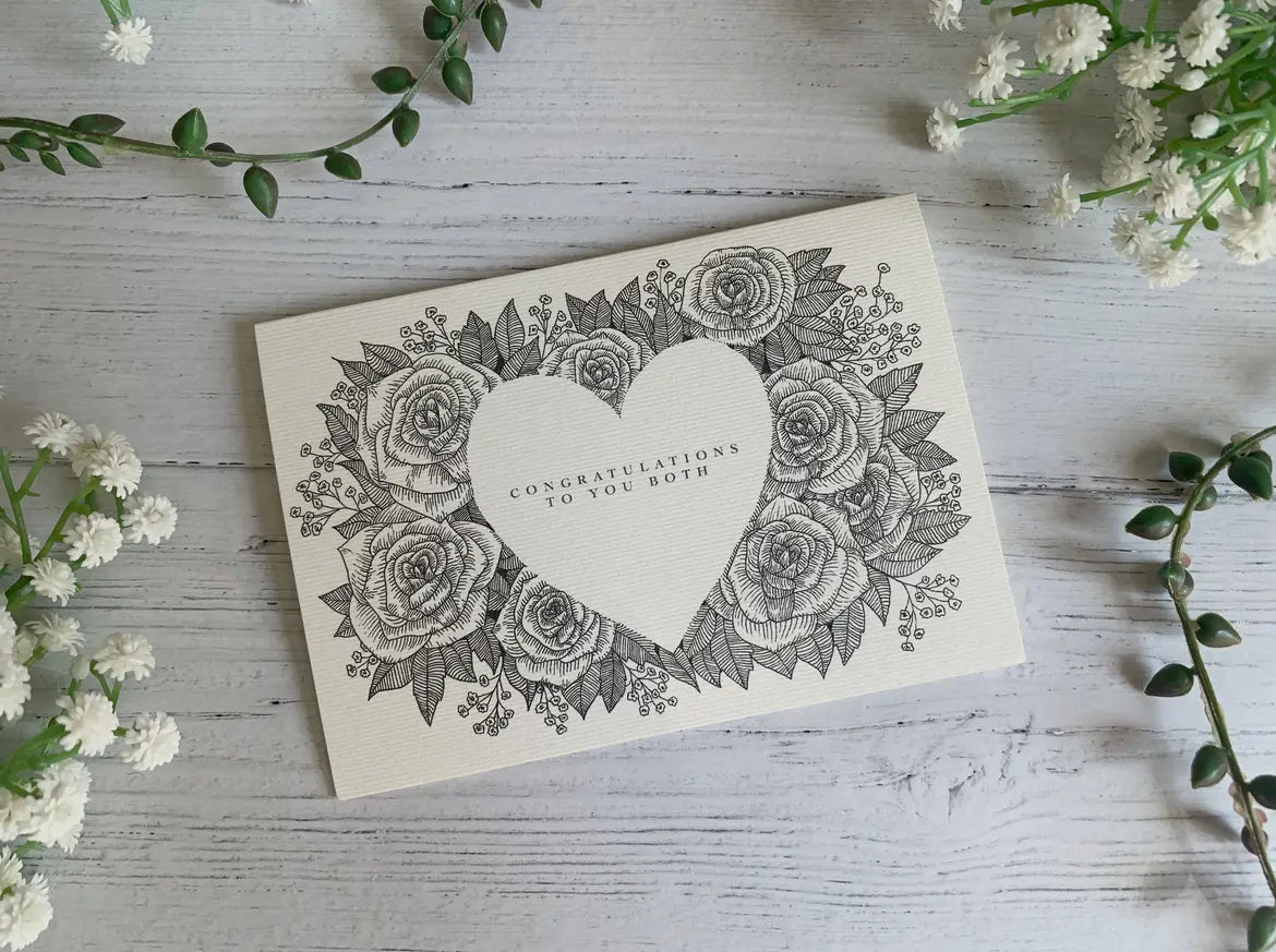 SALE - Congratulations Blank Greeting Card, Becky Amelia