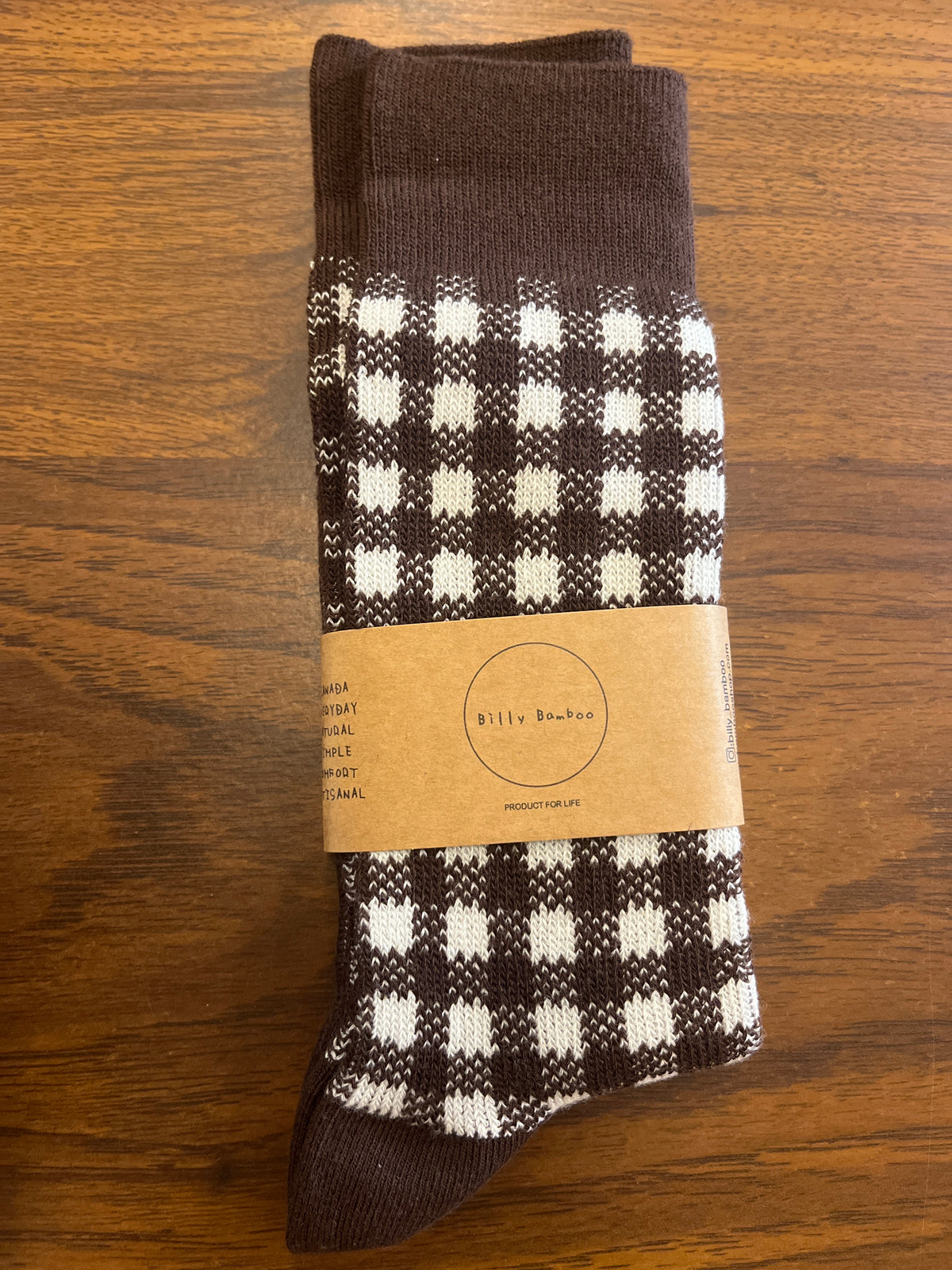 Billy Bamboo Cotswold Gingham Socks