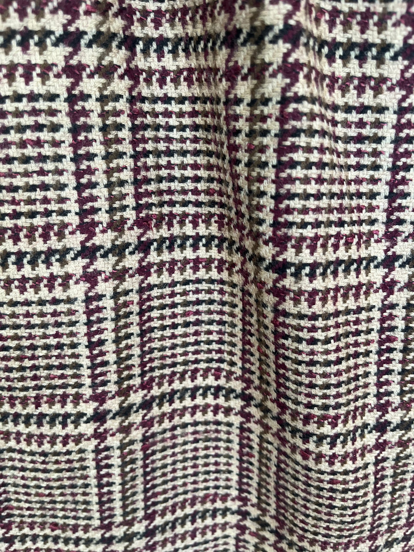 Vintage Wool Plaid Skirt, Small/Medium