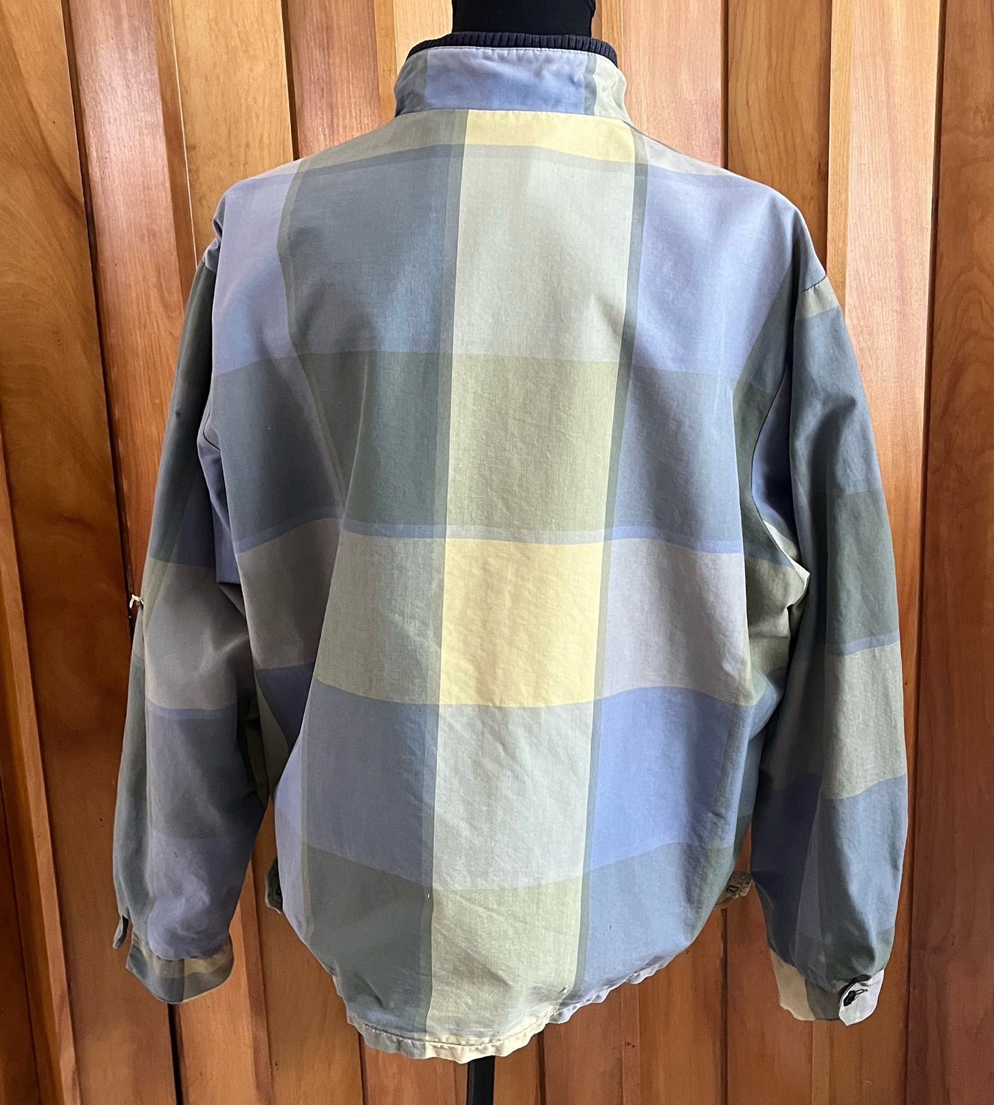 Sale! Vintage 1940/50/60’s Plaid Zip-up Jacket, Medium