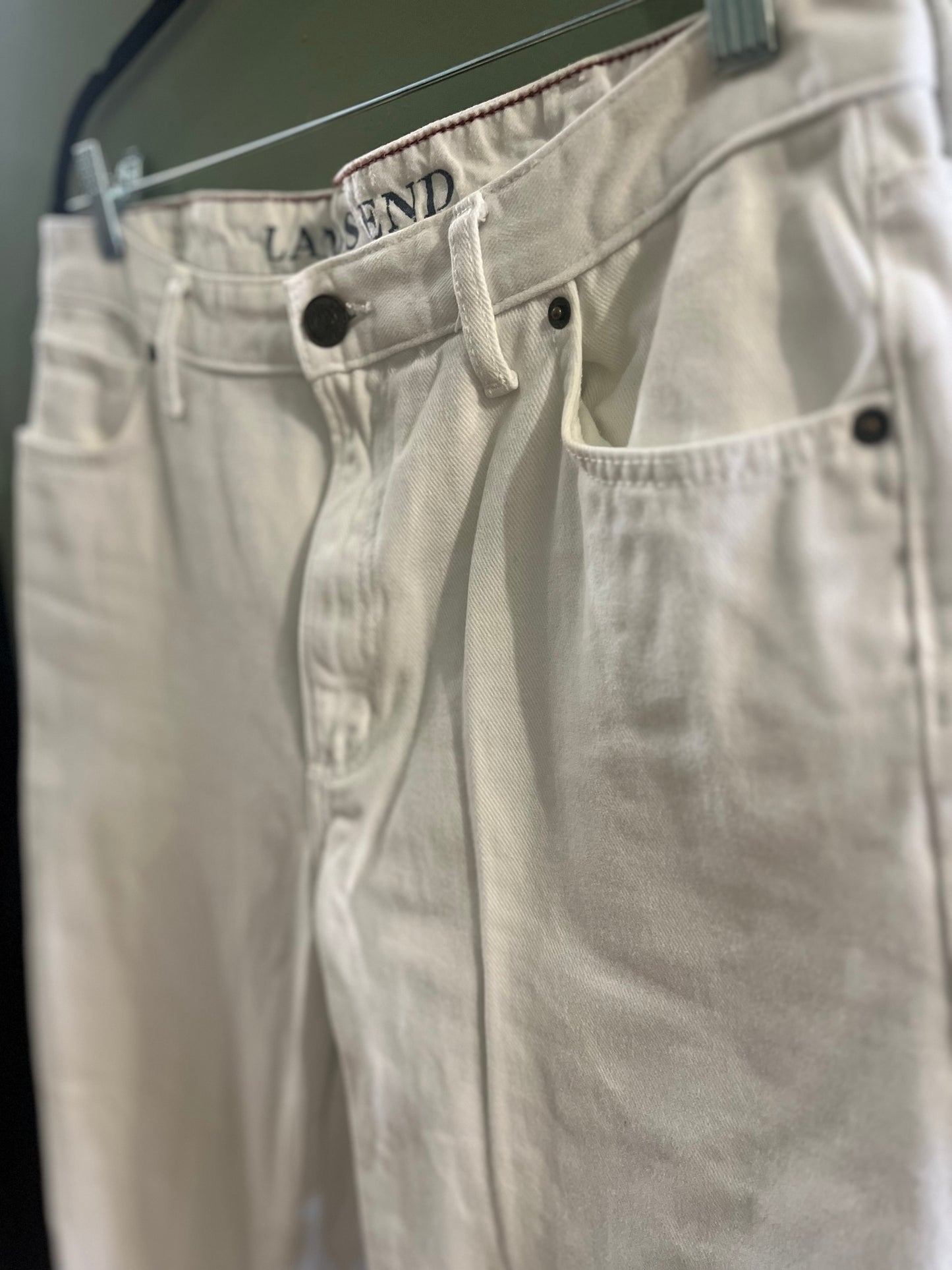 White Land’s End Jeans, 34/large