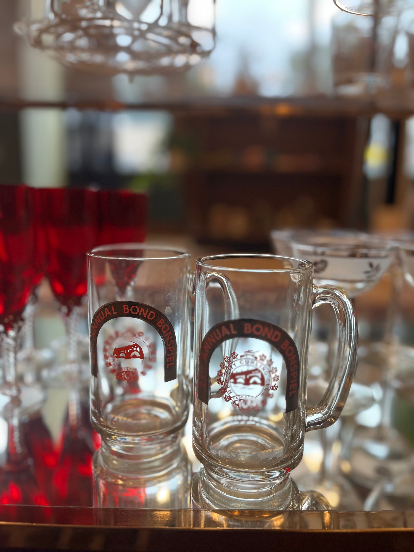 Pair of 1975 Bonspiel Beer Mugs