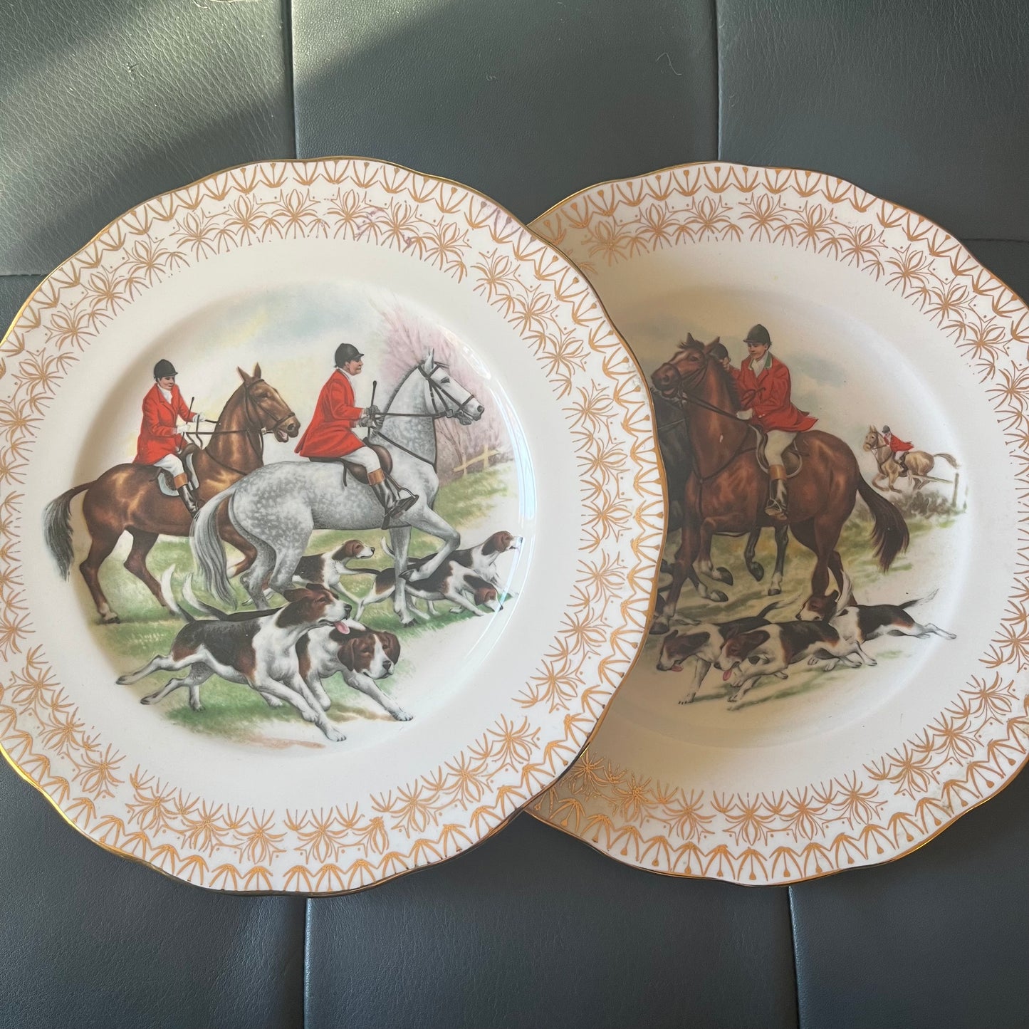 Vintage Equestrian China Plate #2