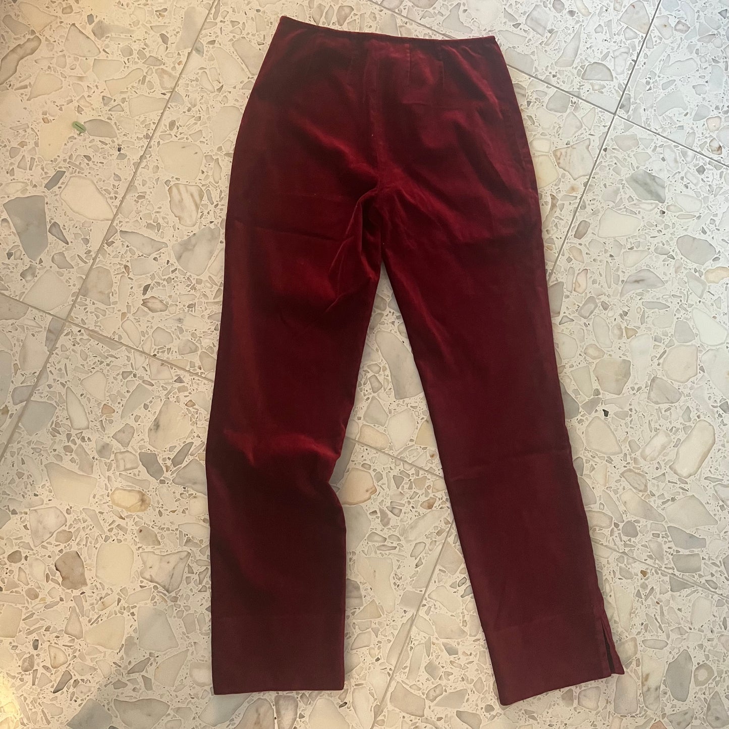 Vintage Emilio Pucci Raspberry Velvet Trousers