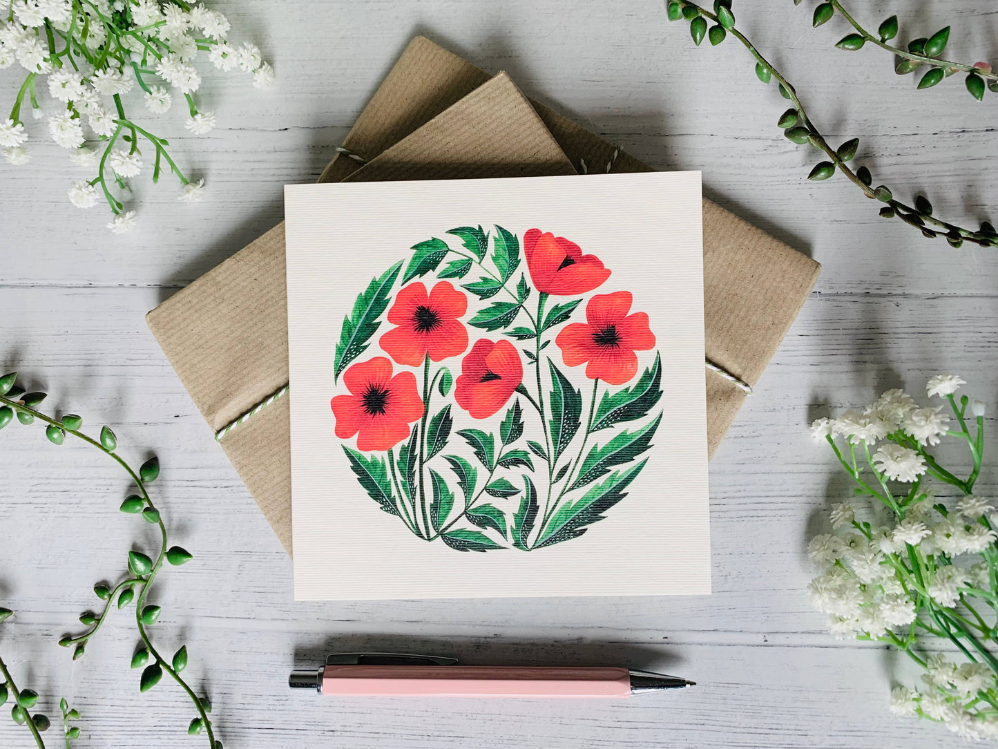 Poppies Greeting Card