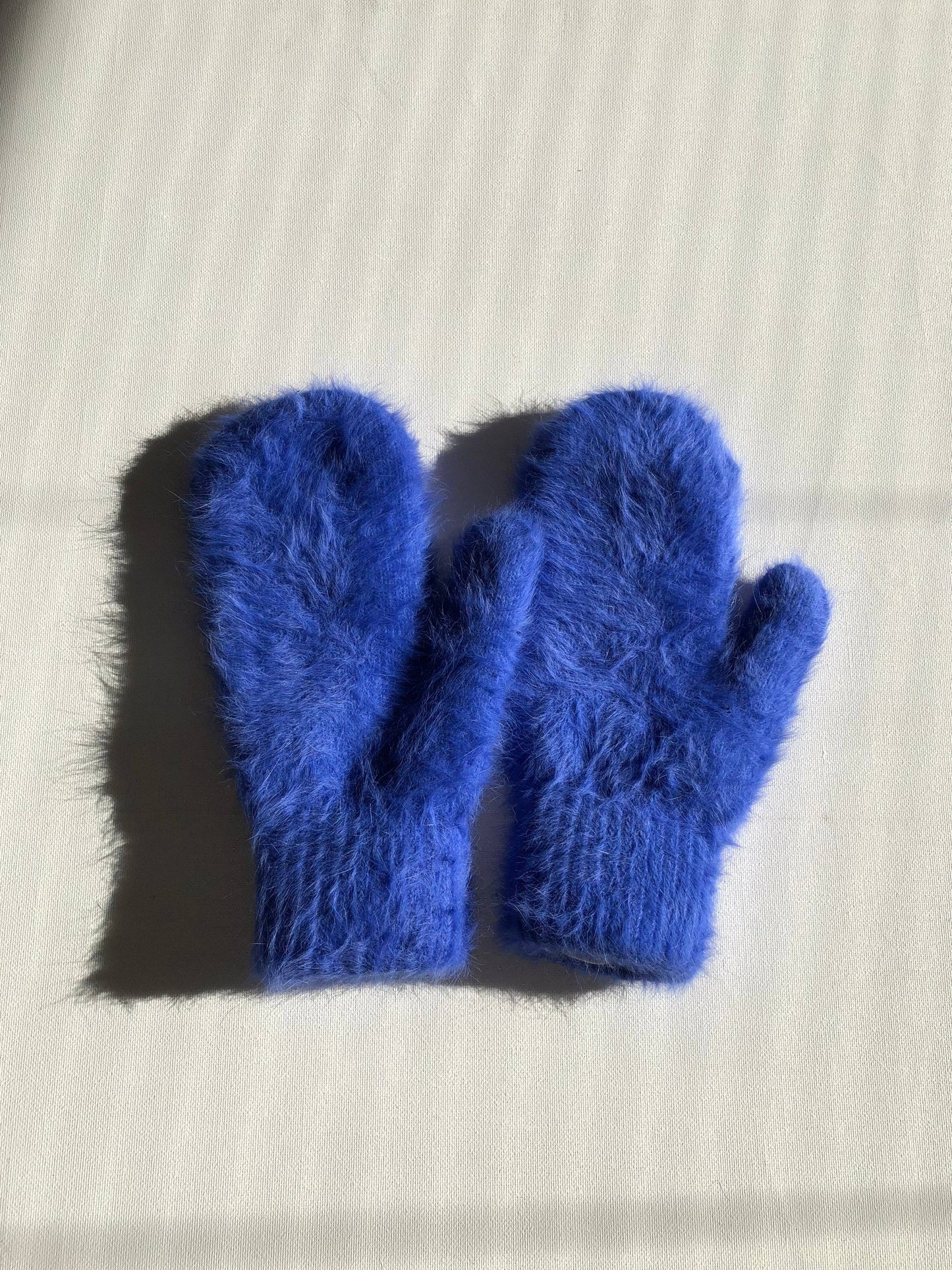 Sale! FLUFFY ANGORA MITTENS - crystal brights