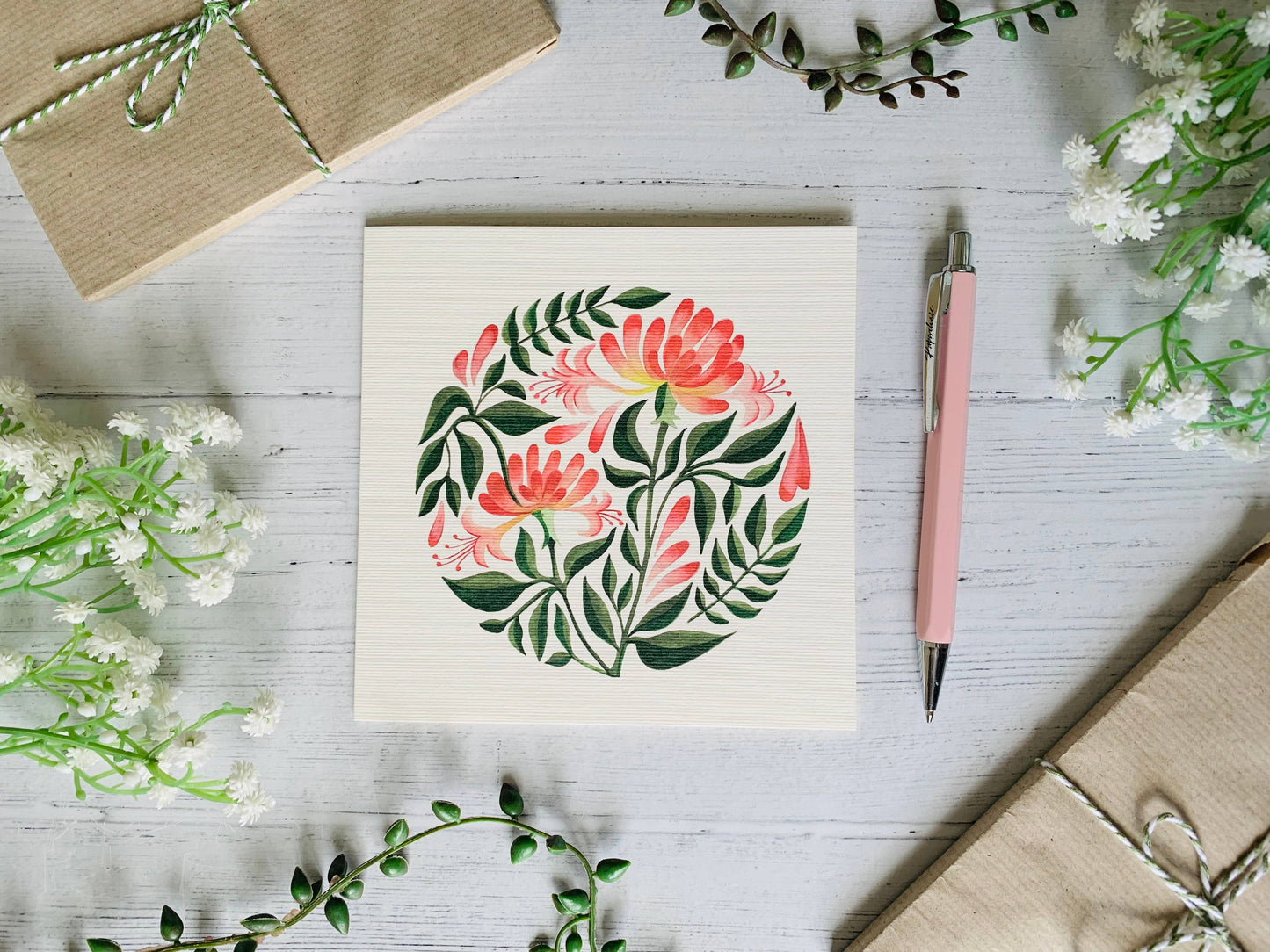 Honeysuckle Greeting Card