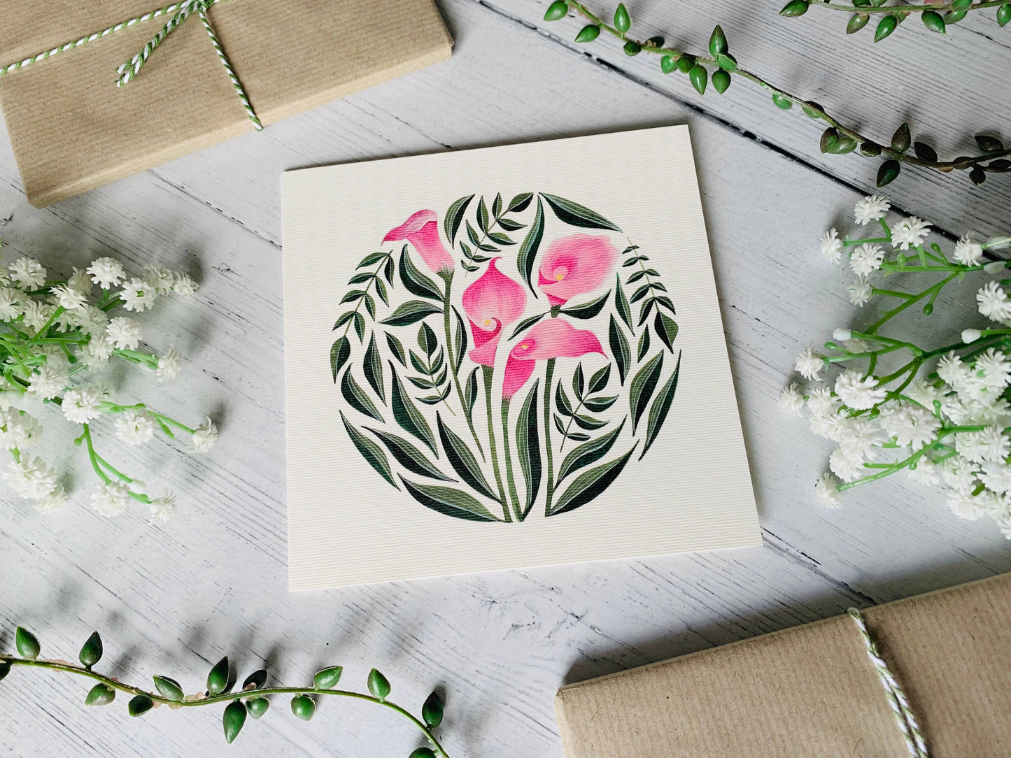 Calla Lilies Greeting Card