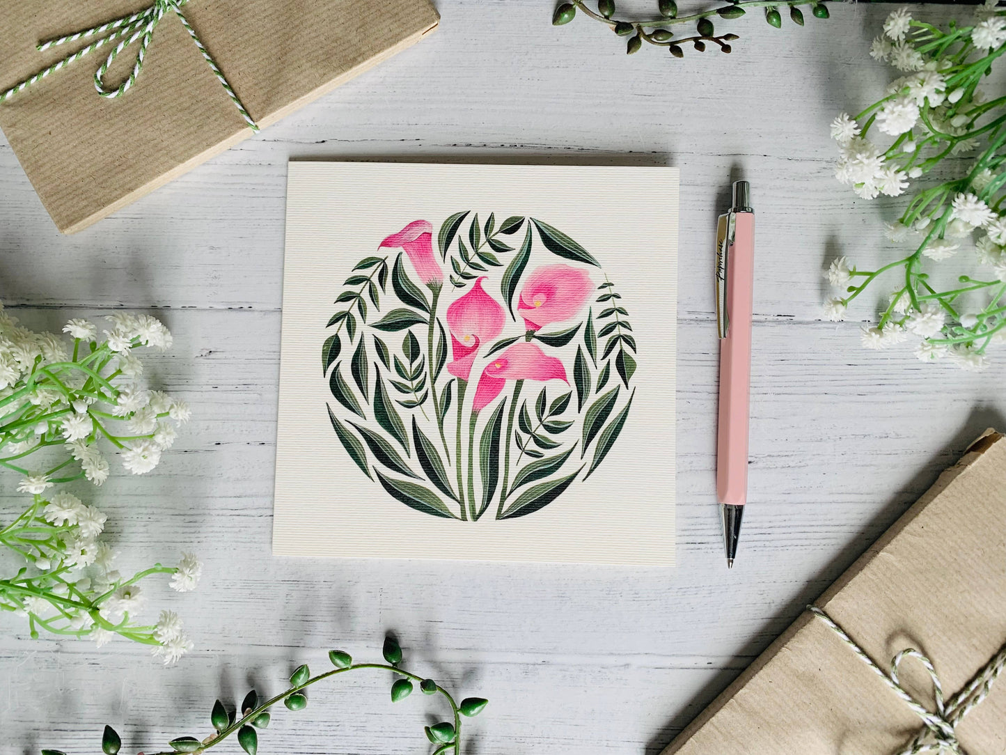 Calla Lilies Greeting Card