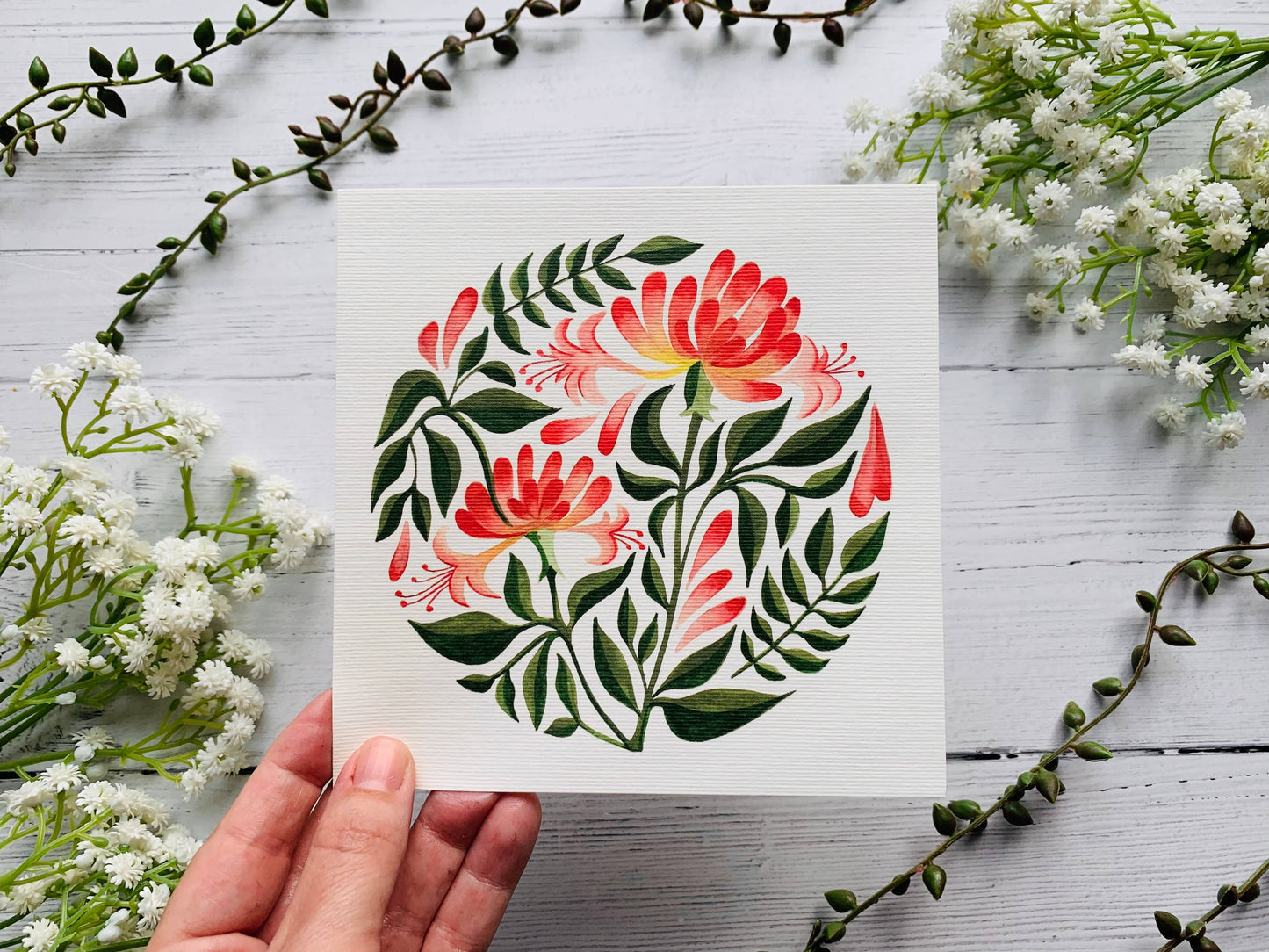 Honeysuckle Greeting Card