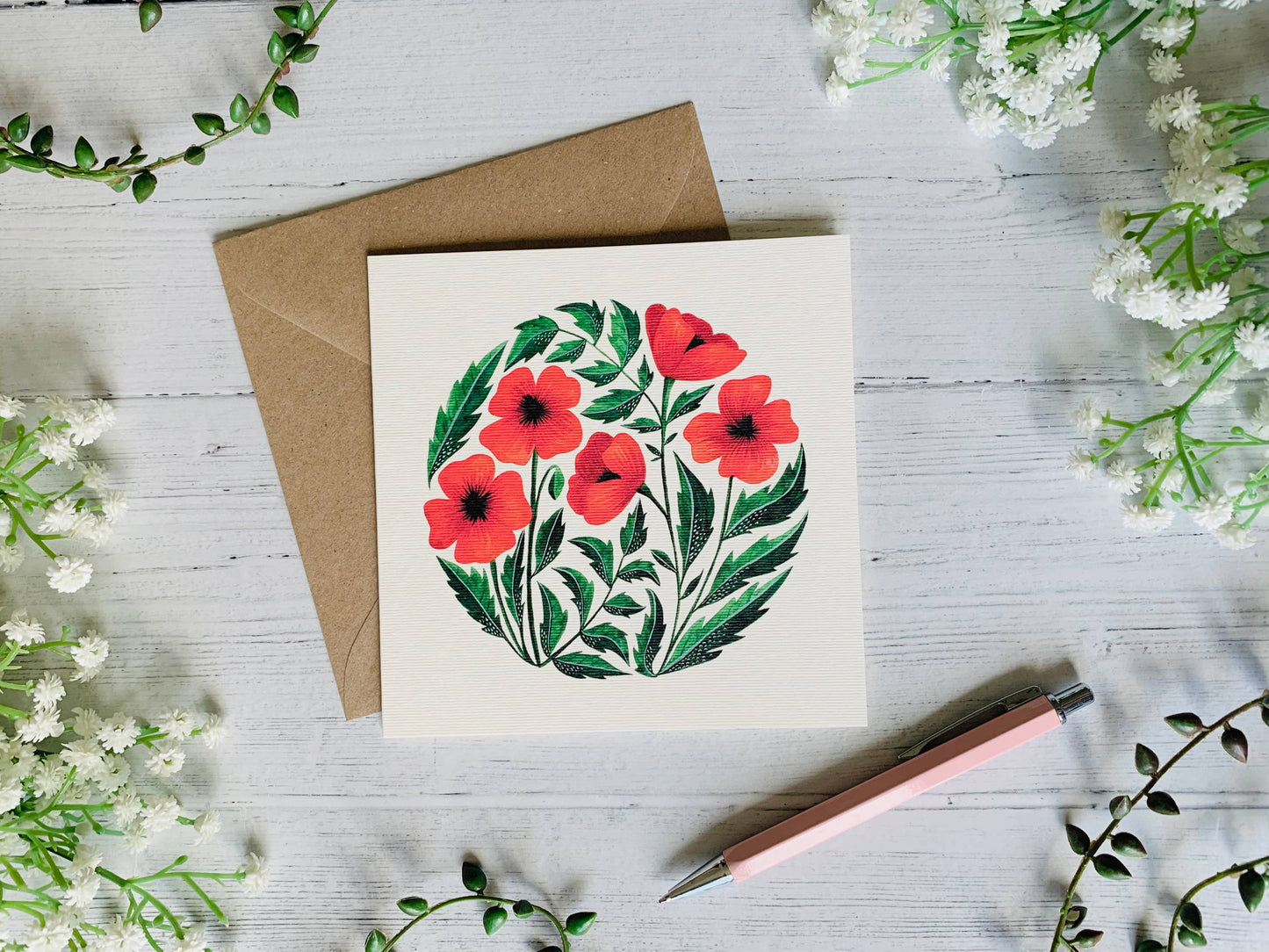 Poppies Greeting Card