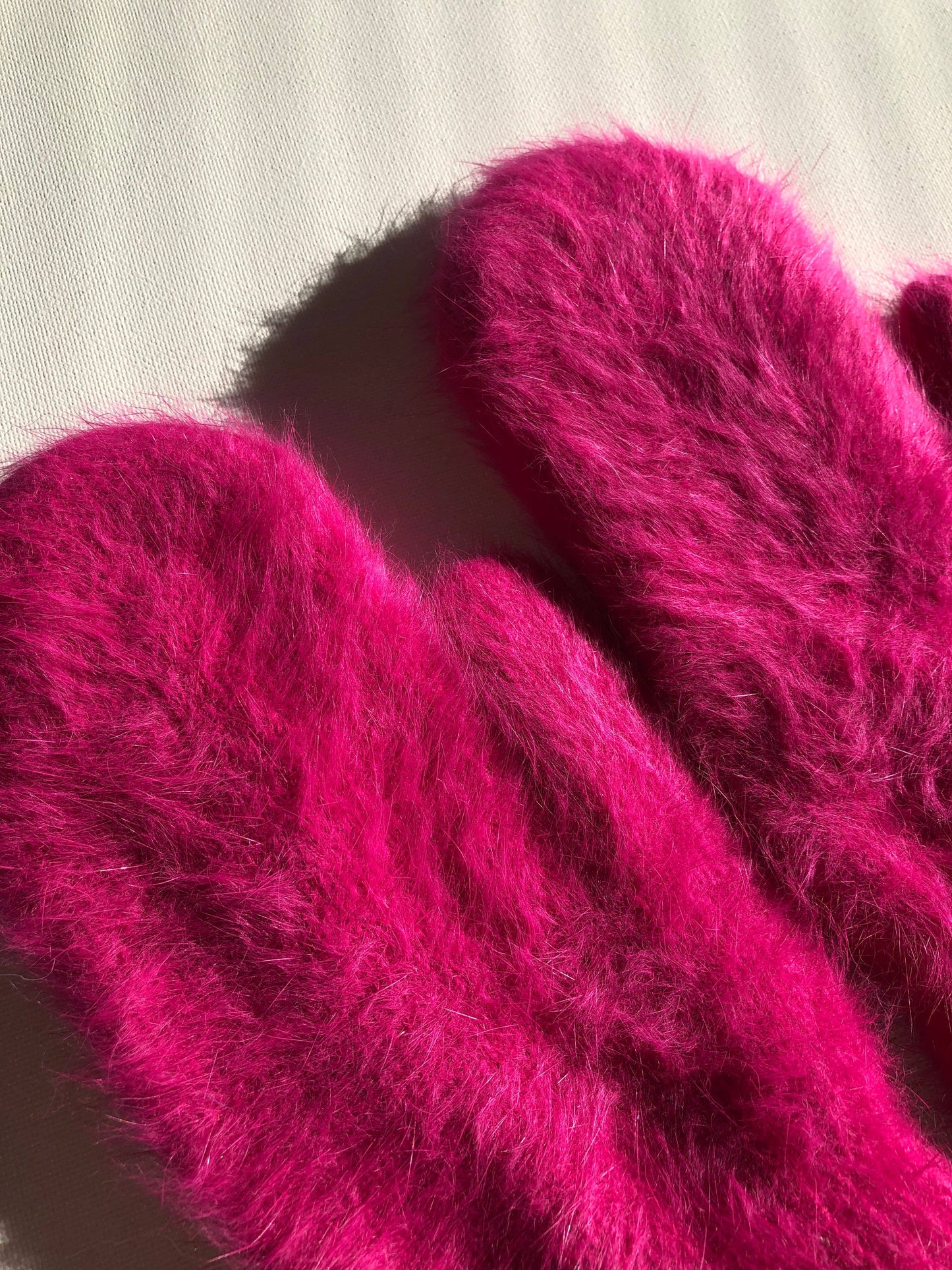 Sale! FLUFFY ANGORA MITTENS - crystal brights