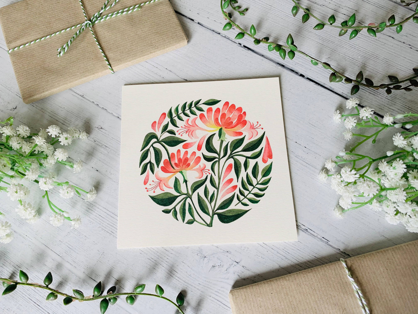 Honeysuckle Greeting Card