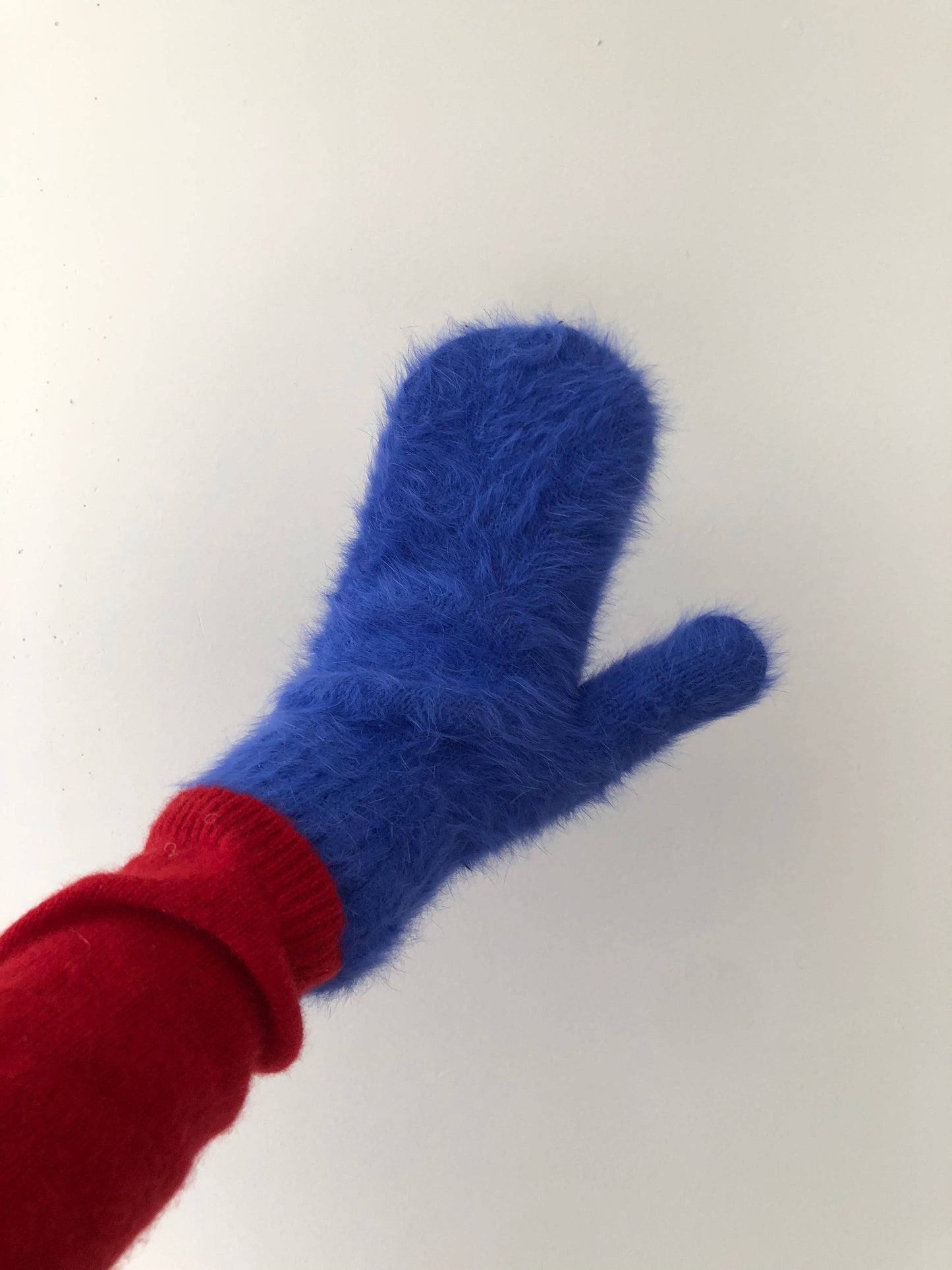 Sale! FLUFFY ANGORA MITTENS - crystal brights