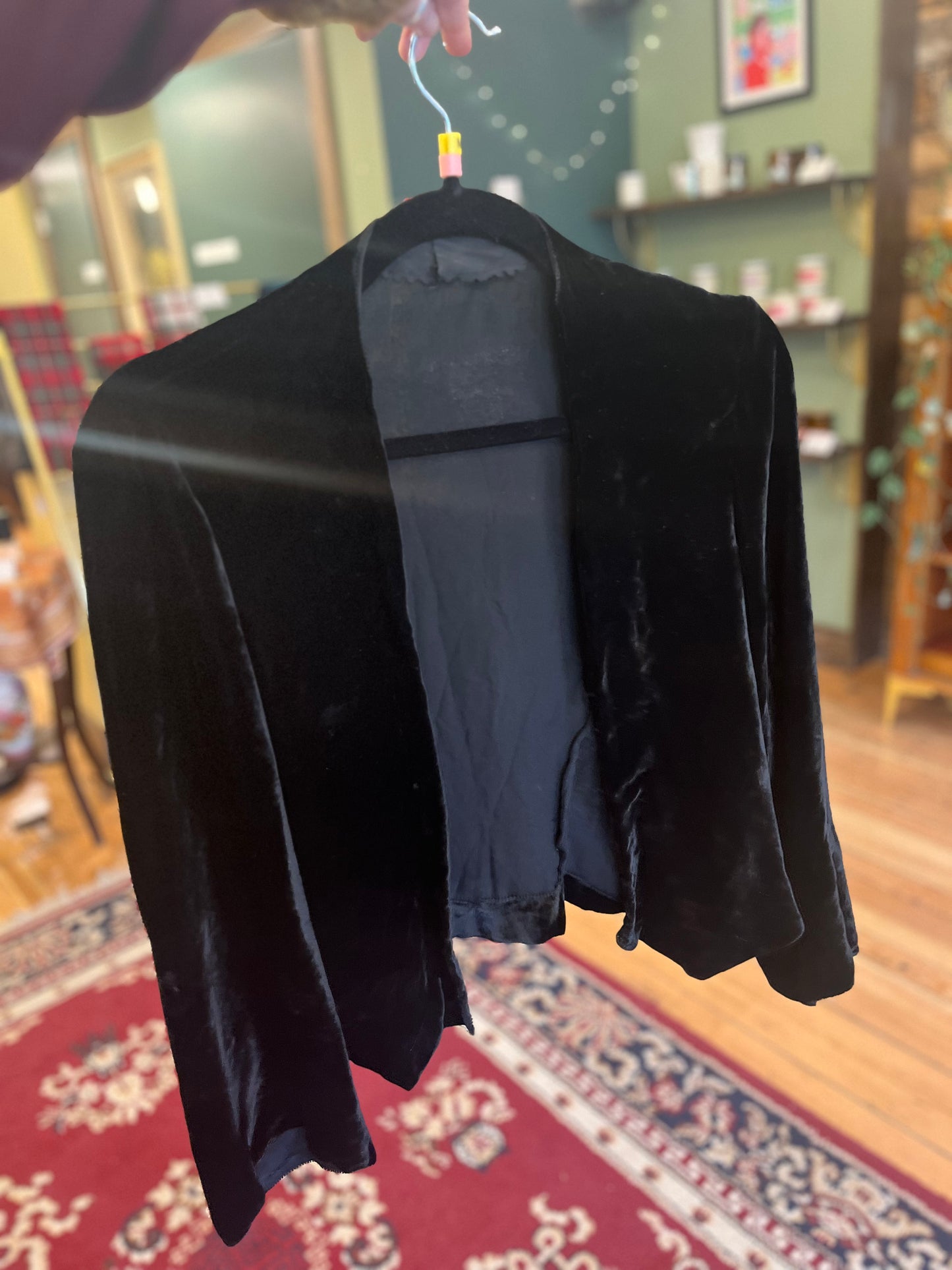 Vintage 1920’s/30’s Silk Velvet Cardigan, s/m