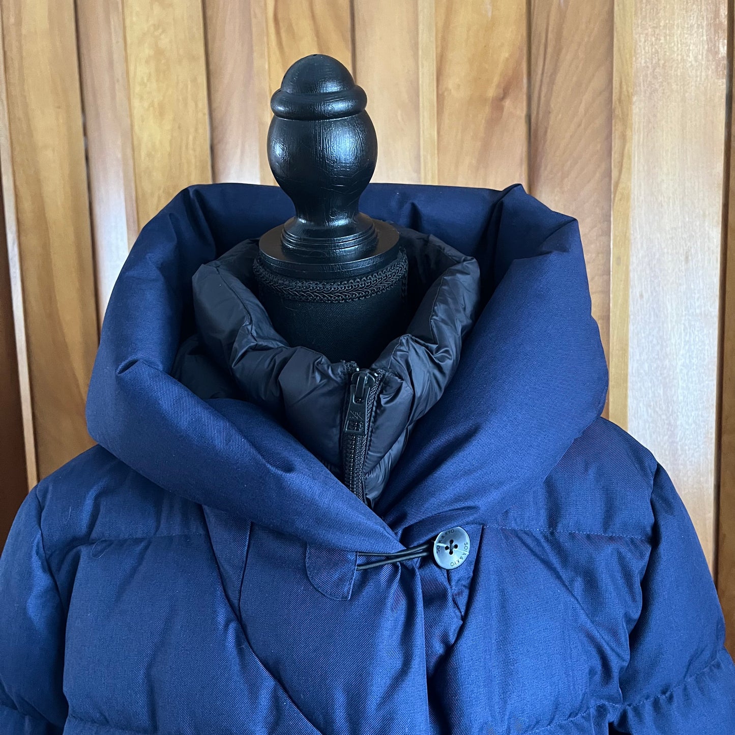 Non-Vintage Soia & Kyo Talyse Navy Puffer Long Down Winter Coat, Large/Extra Large