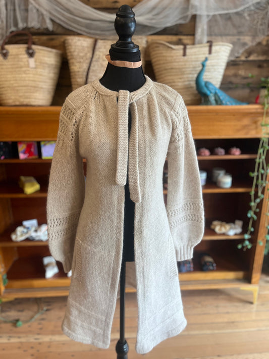 Vintage ‘Spanner’ wool open long jacket, medium