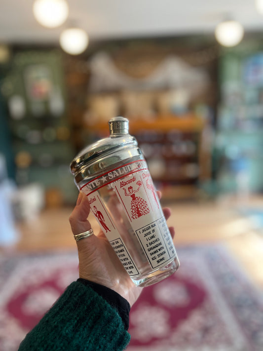 Vintage short cocktail shaker