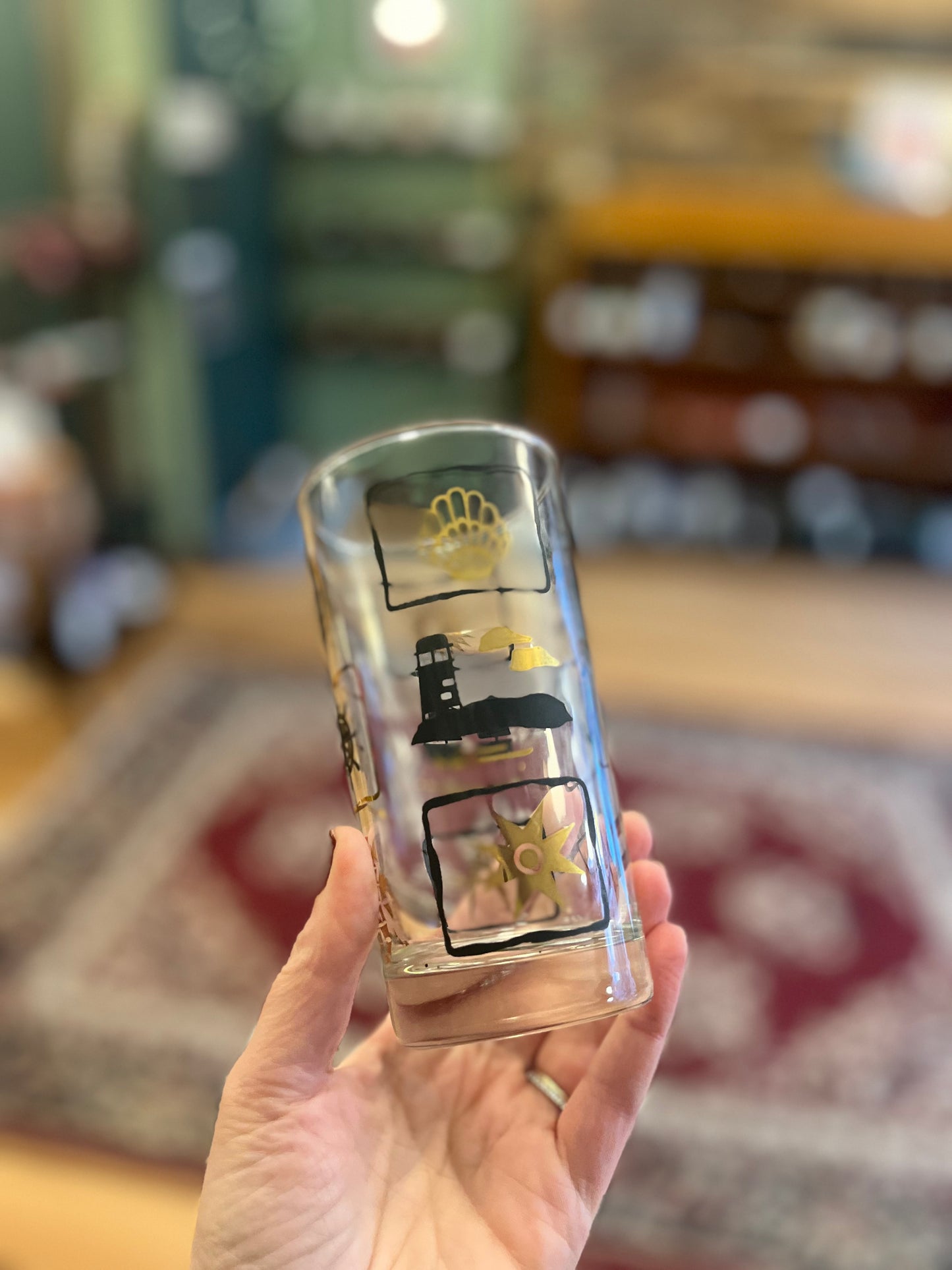 Vintage highball cocktail tumblers