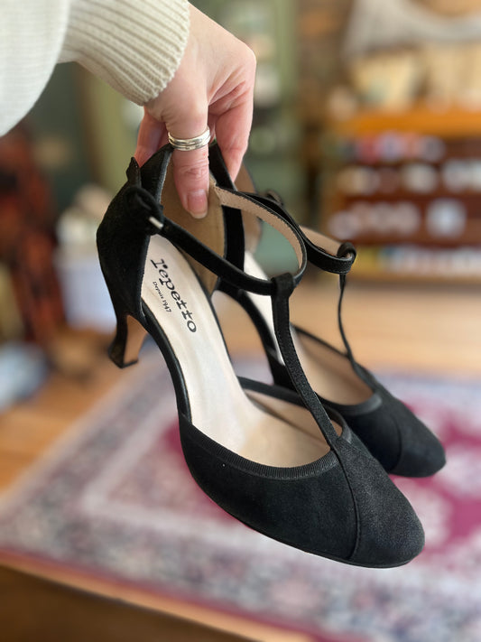 Repetto black heels, 38