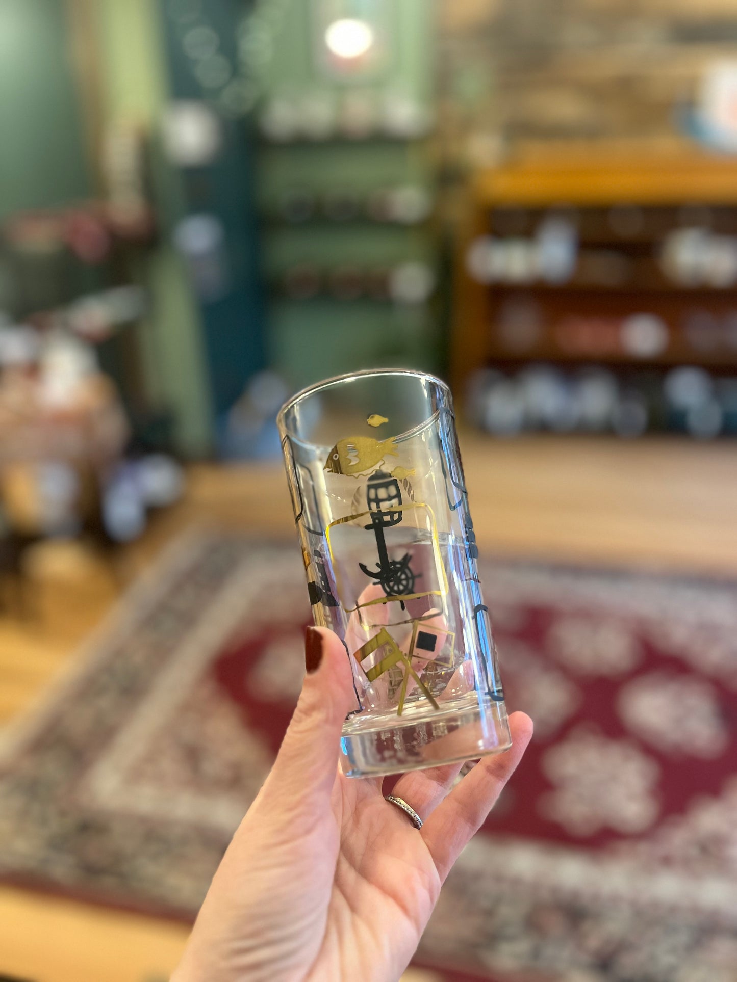 Vintage highball cocktail tumblers