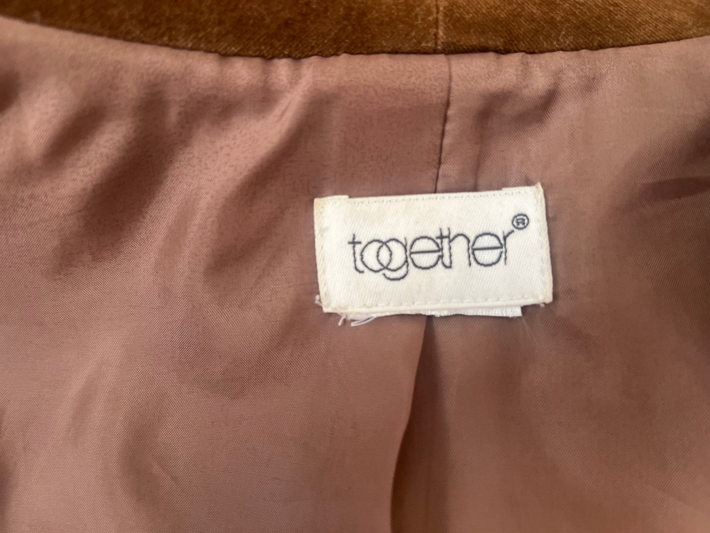 Vintage together brown blazer, medium