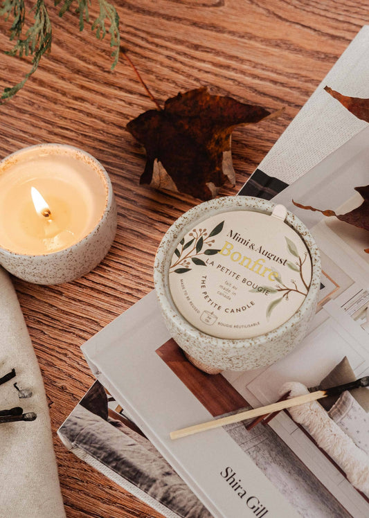 Bonfire reusable candle- 3 oz