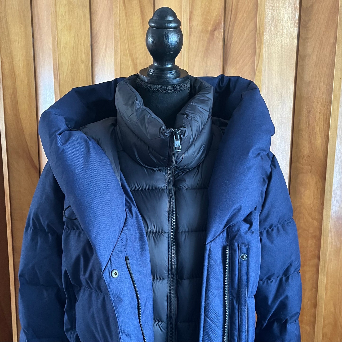 Non-Vintage Soia & Kyo Talyse Navy Puffer Long Down Winter Coat, Large/Extra Large